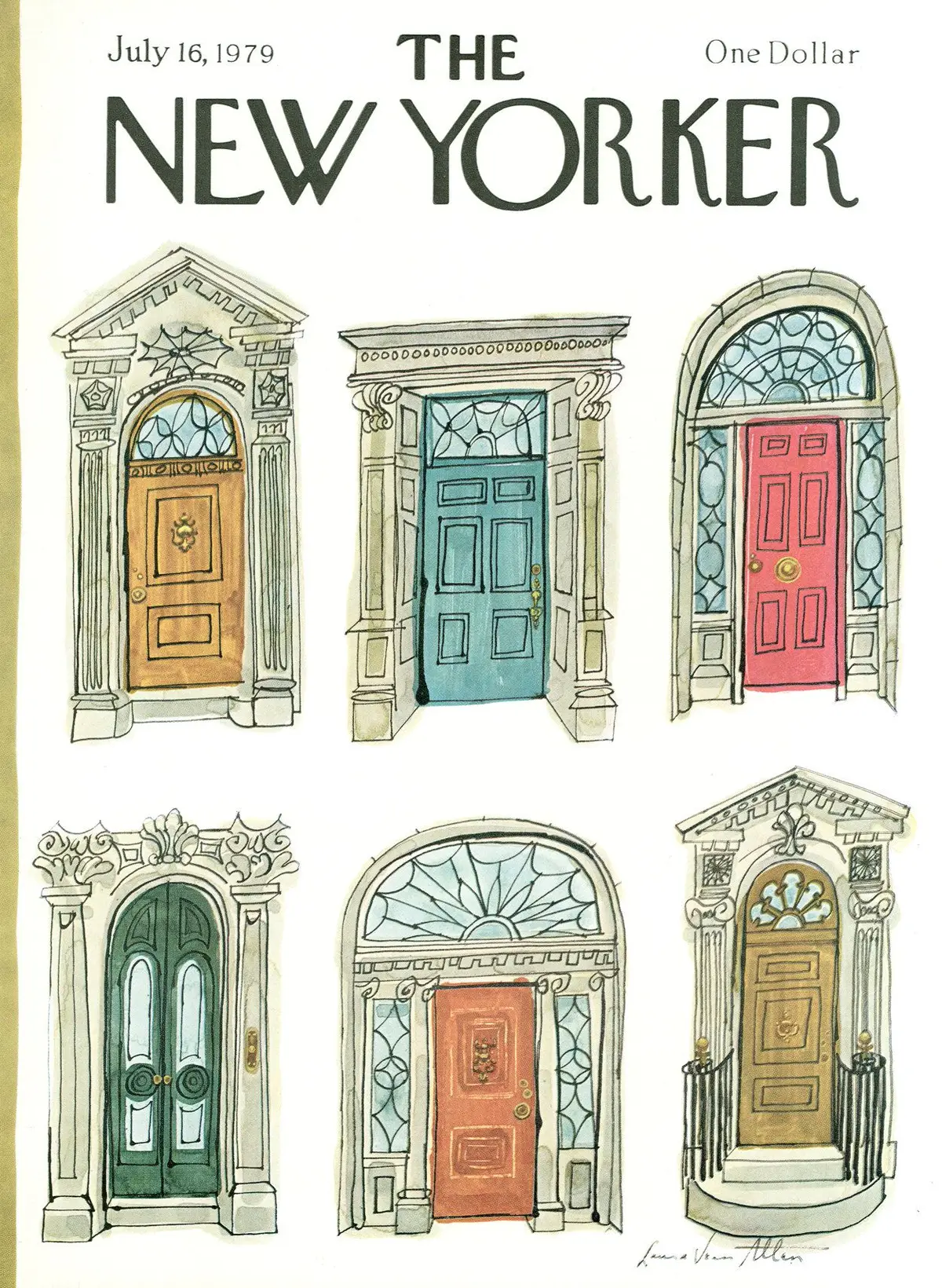 Обложка The New Yorker, 16 июля 1979, художник Лора Джин Аллен