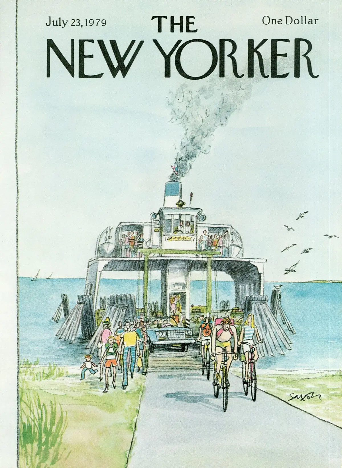 Обложка The New Yorker, 23 июля 1979, художник Чарльз Саксон