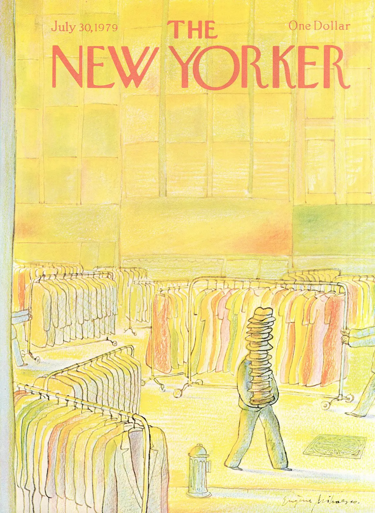 Обложка The New Yorker, 30 июля 1979, художник Эжен Михаеско