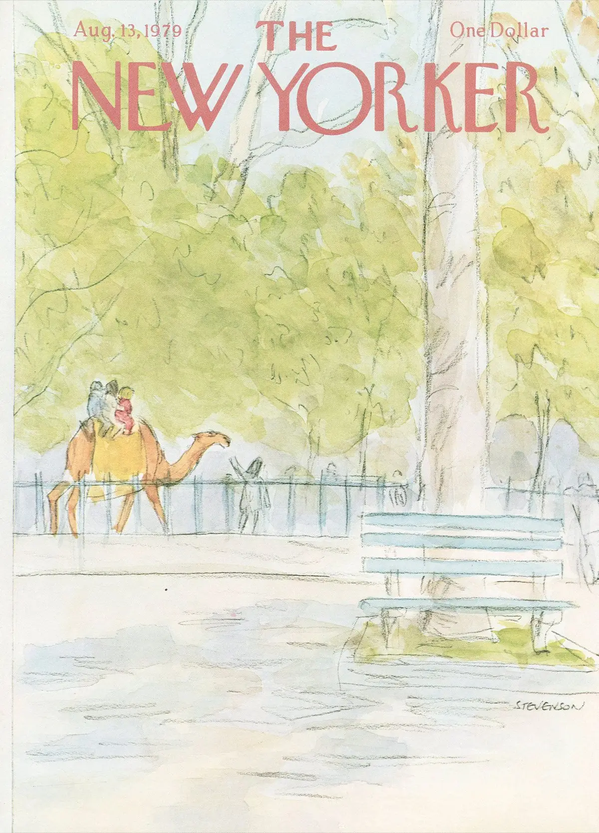 Обложка The New Yorker, 13 августа 1979, художник Джеймс Стивенсон