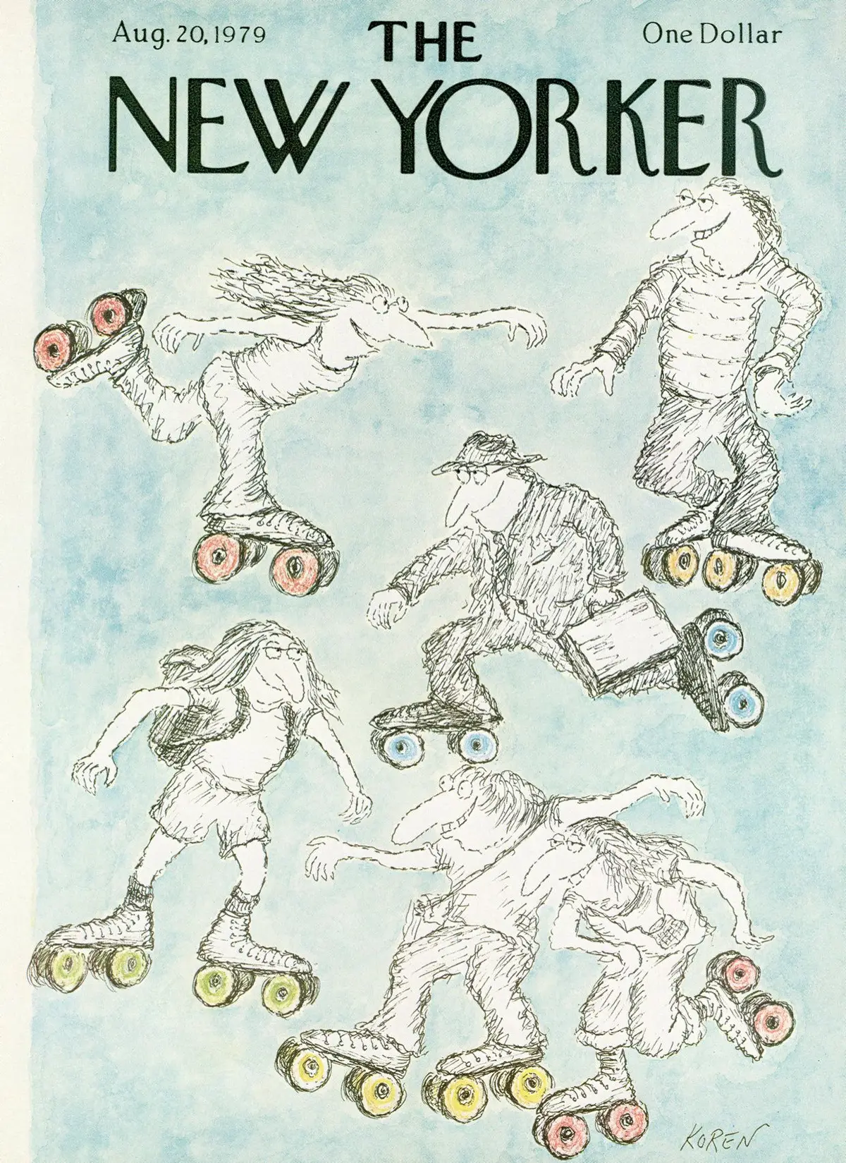 Обложка The New Yorker, 20 августа 1979, художник Эдвард Корен