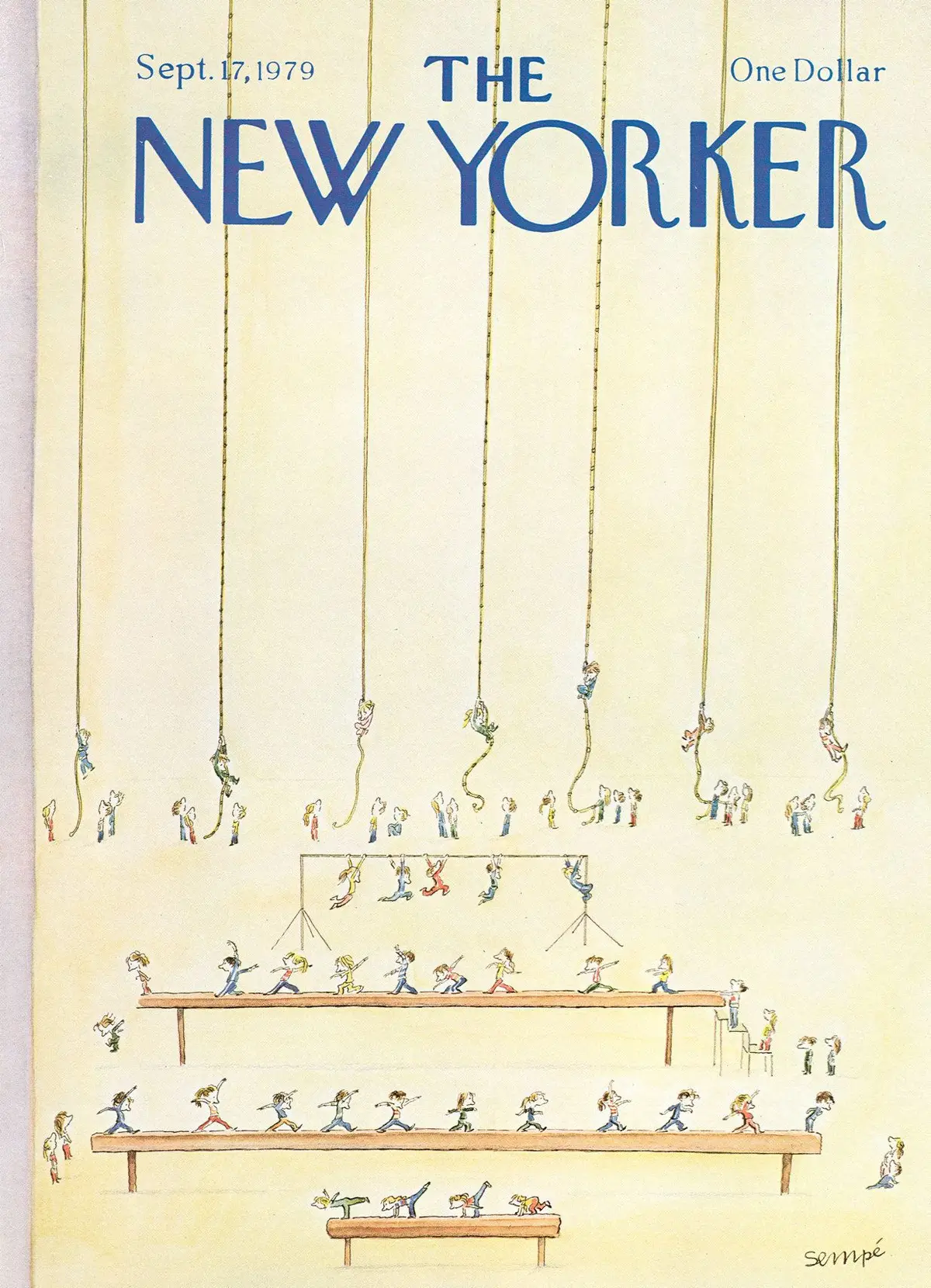 Обложка The New Yorker, 17 сентября 1979, художник Жан-Жак Сампе