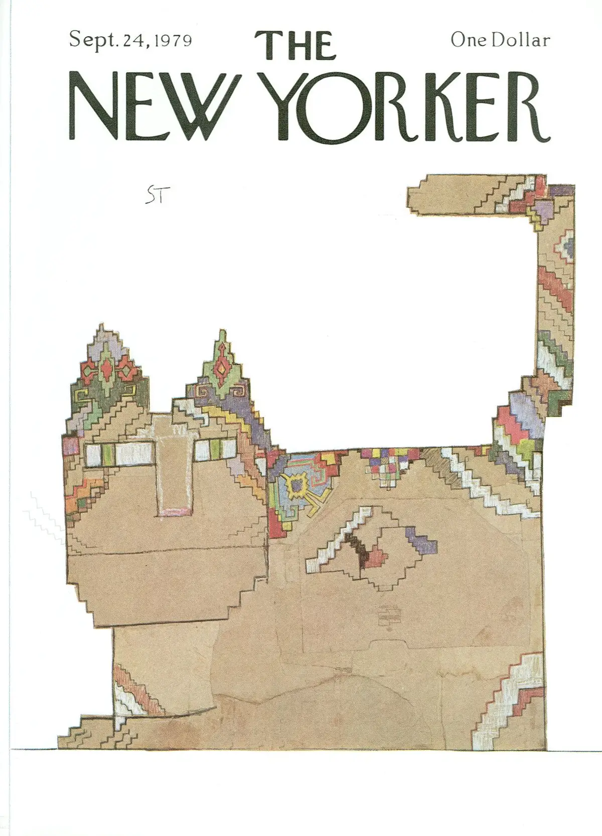 Обложка The New Yorker, 24 сентября 1979, художник Сол Стейнберг