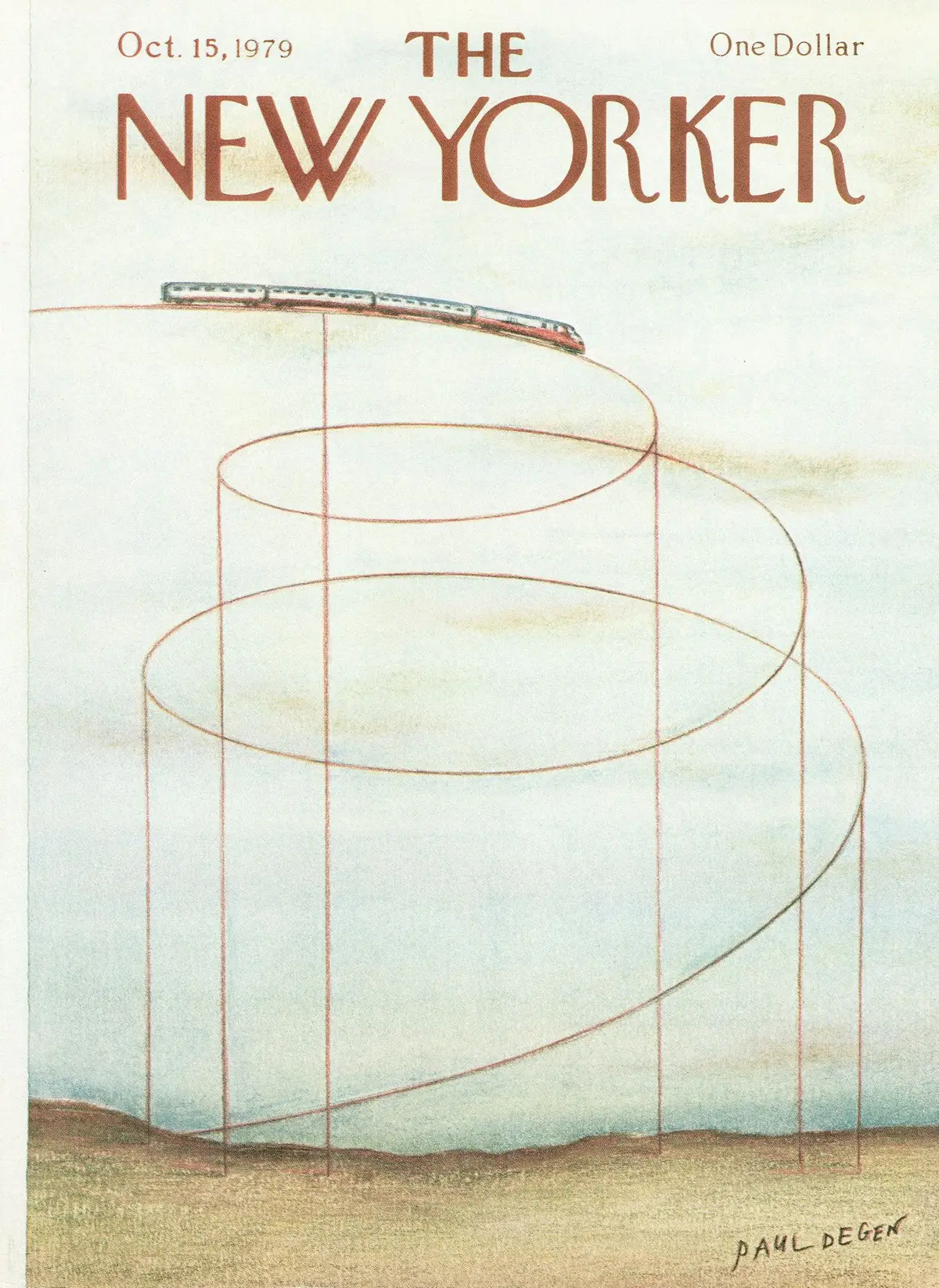 Обложка The New Yorker, 15 октября 1979, художник Пол Деген