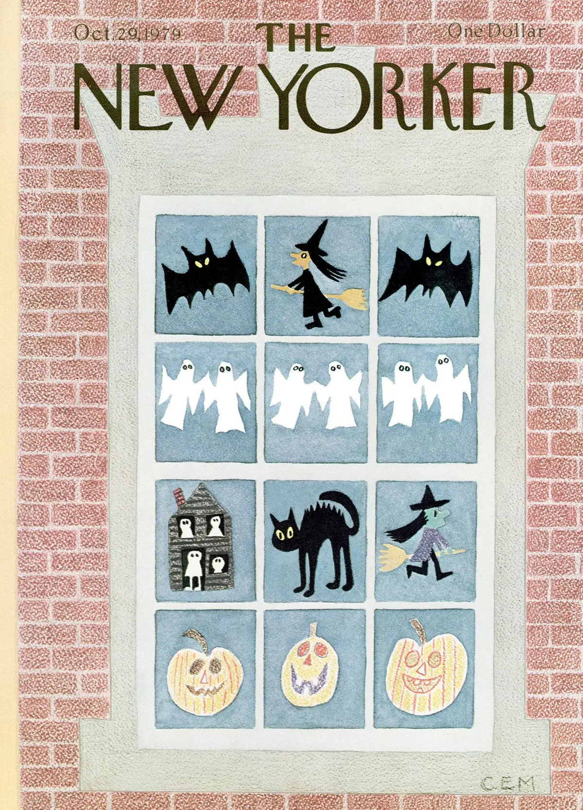 Обложка The New Yorker, 29 октября 1979, художник Чарльз Э. Мартин
