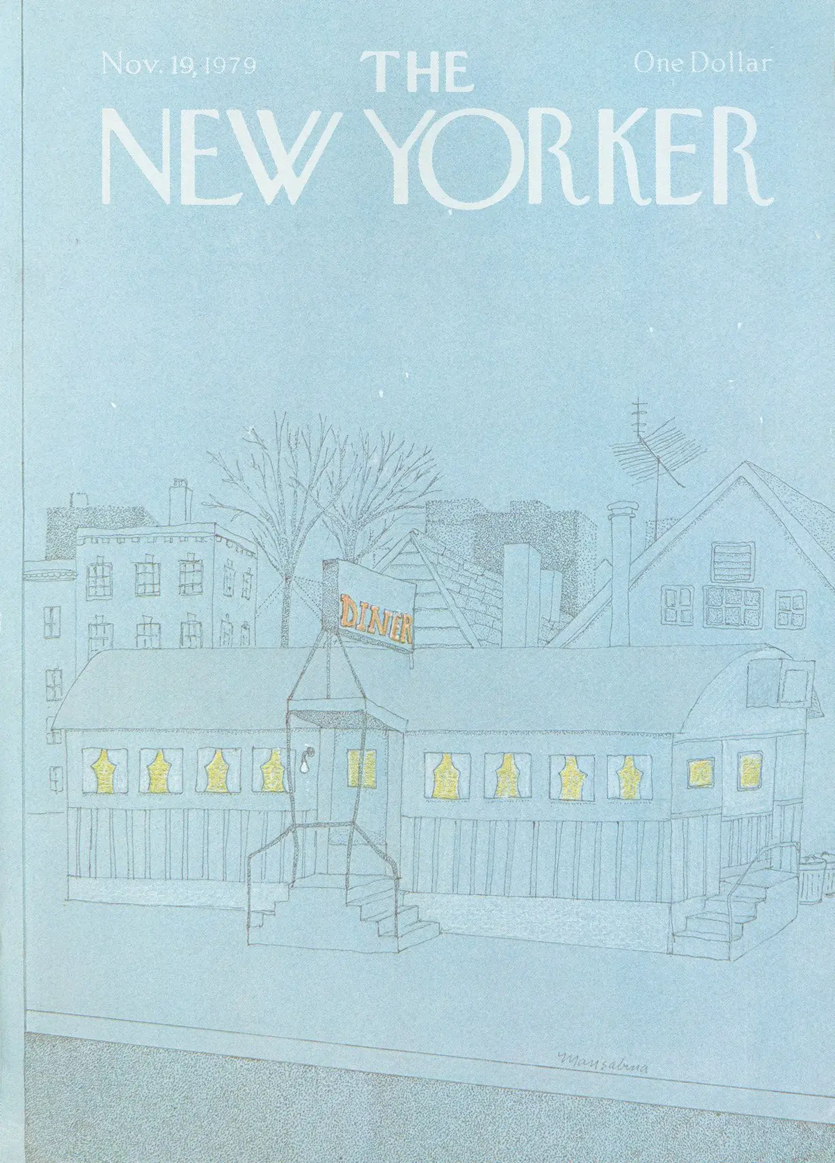 Обложка The New Yorker, 19 ноября 1979, художник Марисабина Руссо