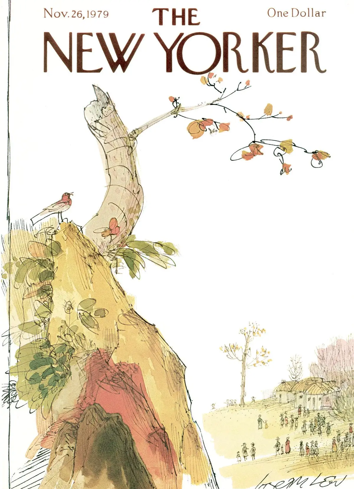 Обложка The New Yorker, 26 ноября 1979, художник Джозеф Лоу