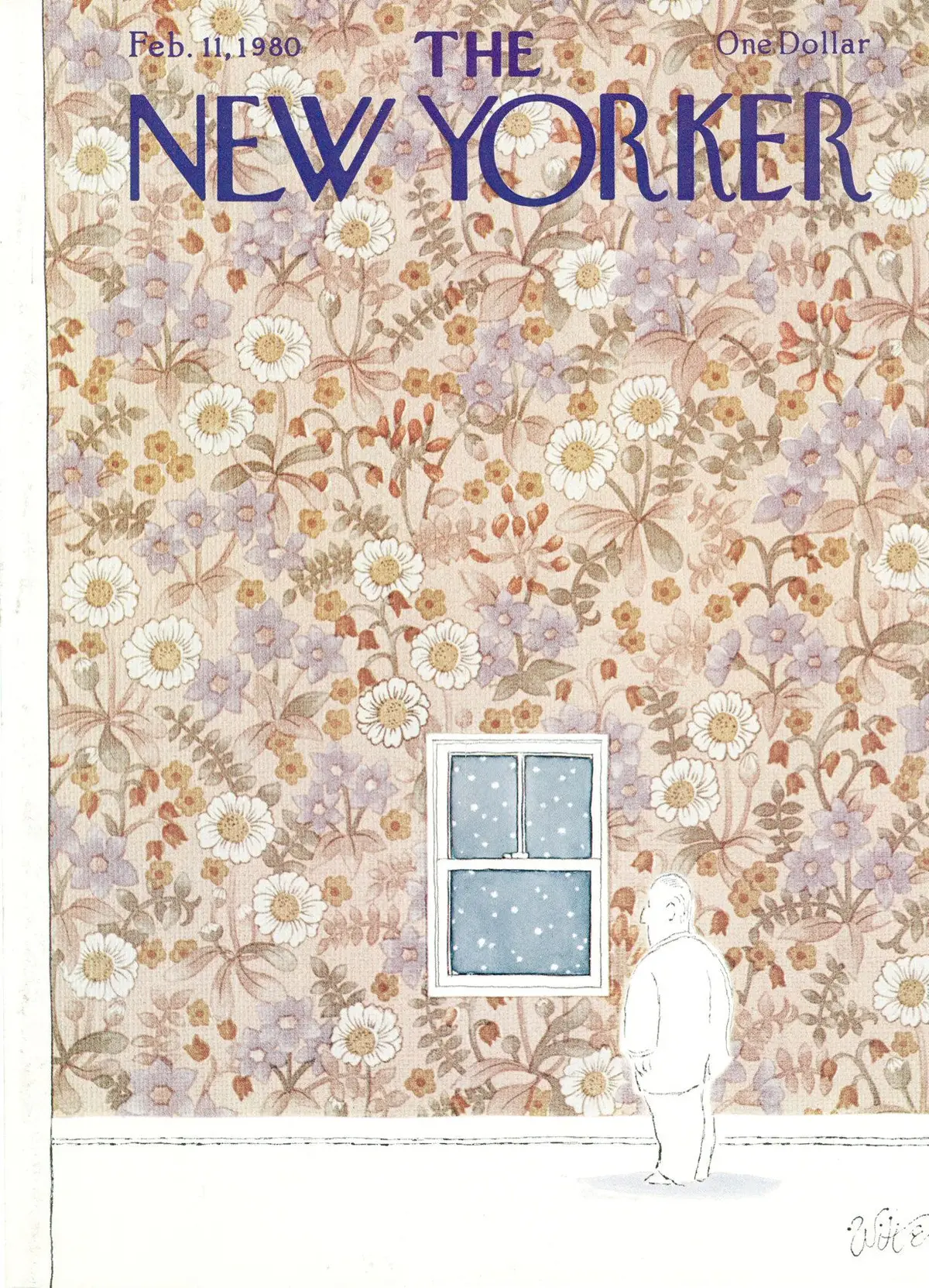 Обложка The New Yorker, 11 февраля 1980, художник Майкл Витте