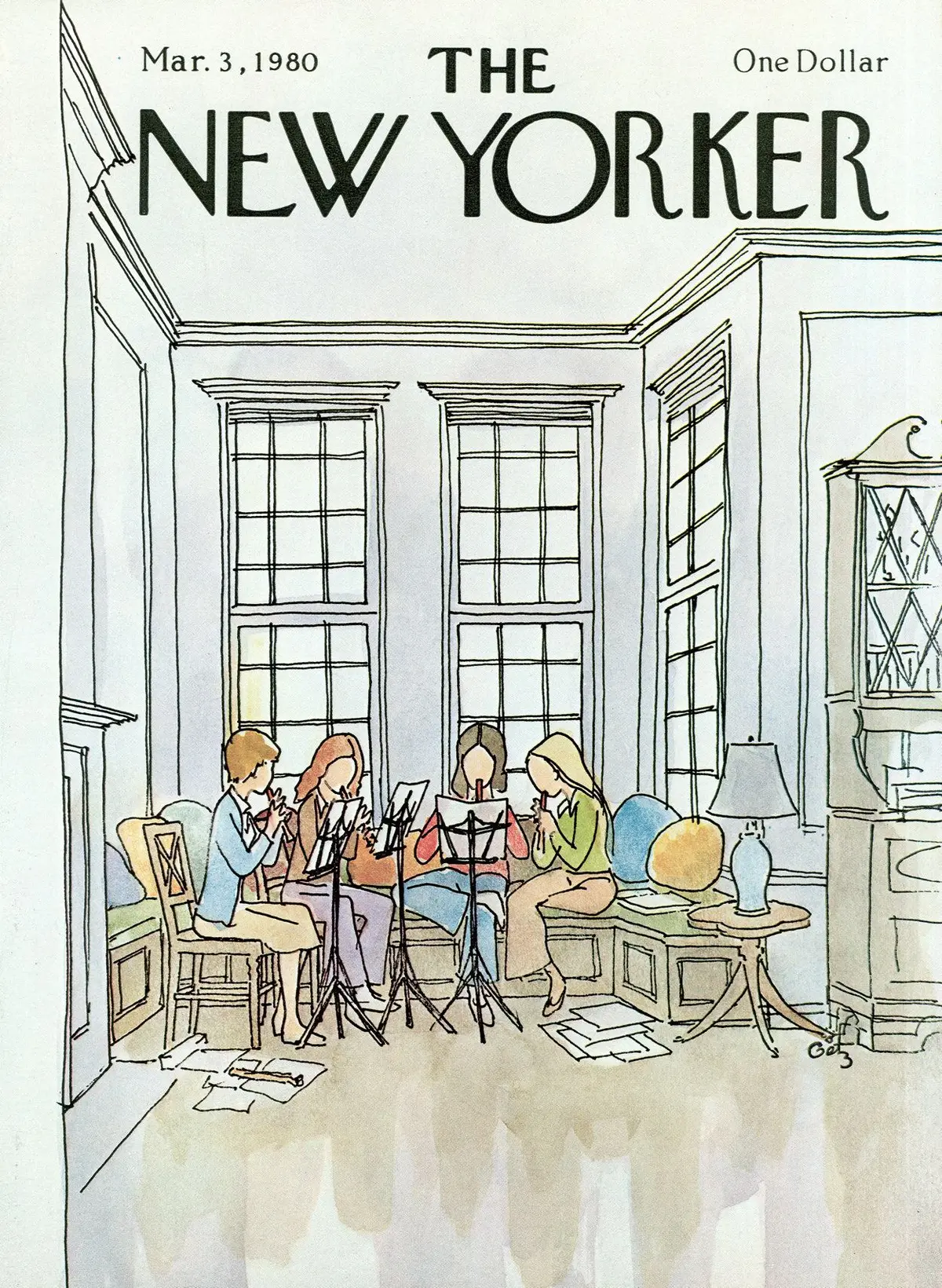 Обложка The New Yorker, 3 марта 1980, художник Артур Гетц