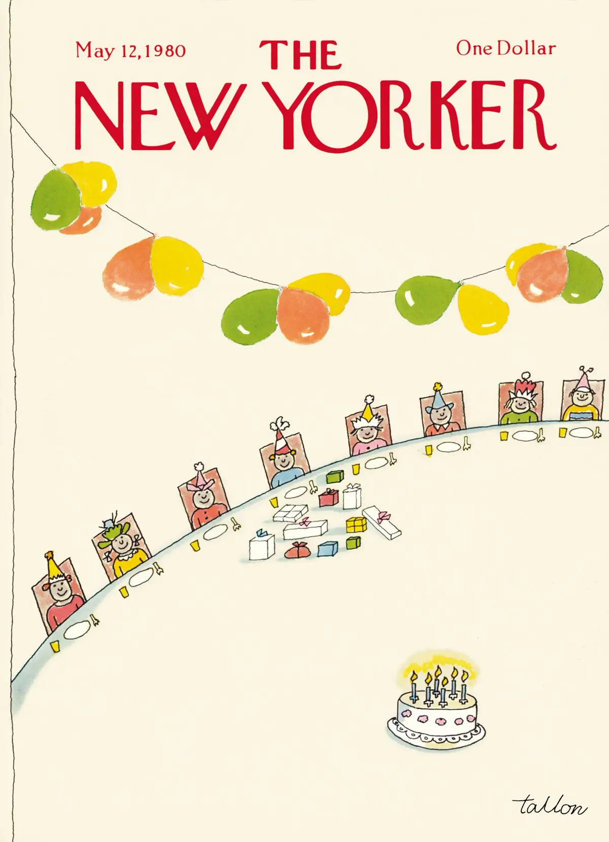 Обложка The New Yorker, 12 мая 1980, художник Роберт Таллон