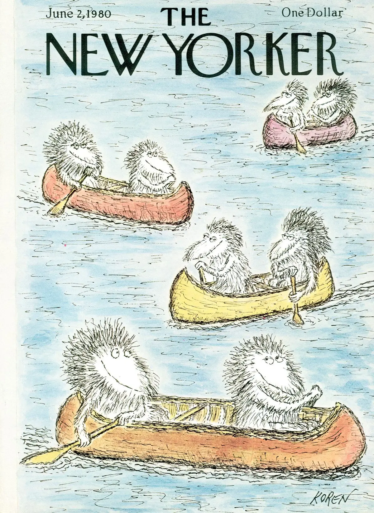 Обложка The New Yorker, 2 июня 1980, художник Эдвард Корен