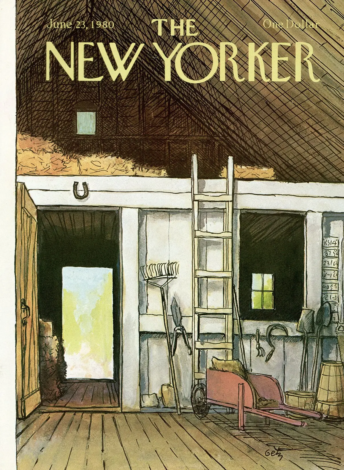 Обложка The New Yorker, 23 июня 1980, художник Артур Гетц