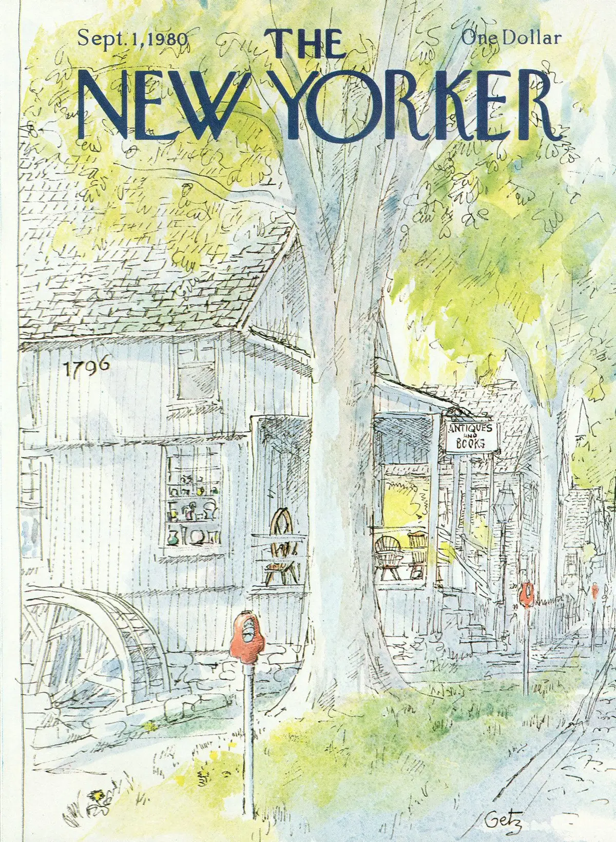 Обложка The New Yorker, 1 сентября 1980, художник Артур Гетц