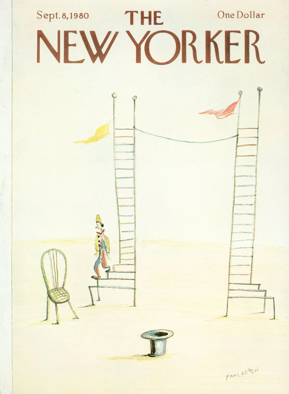Обложка The New Yorker, 8 сентября 1980, художник Пол Деген