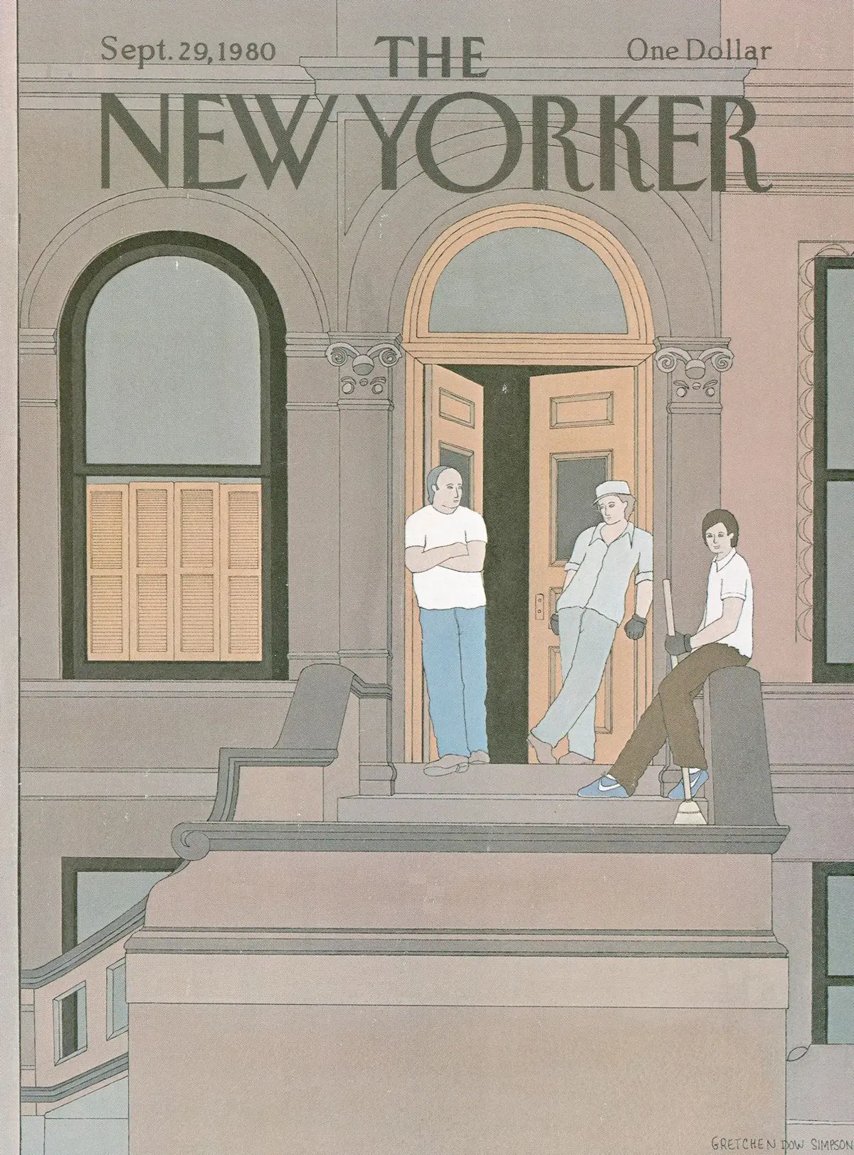 Обложка The New Yorker, 29 сентября 1980, художник Гретхен Доу Симпсон