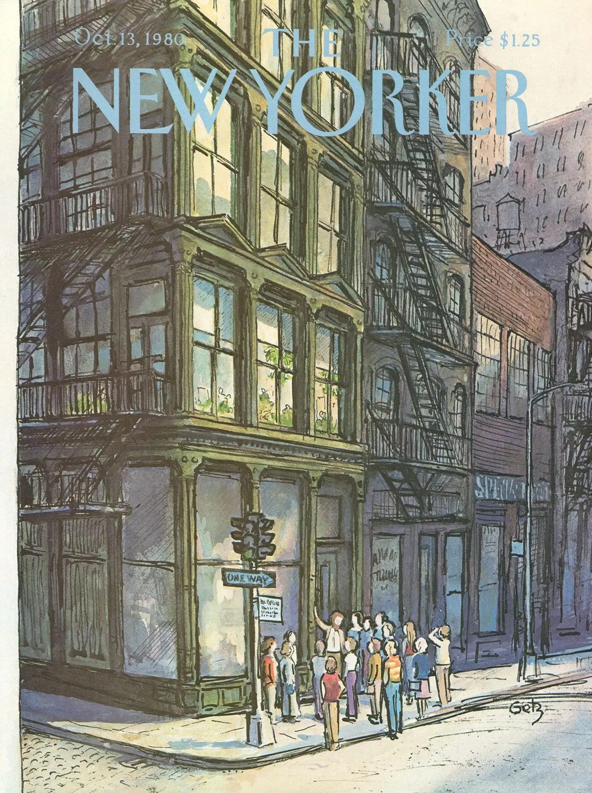 Обложка The New Yorker, 13 октября 1980, художник Артур Гетц