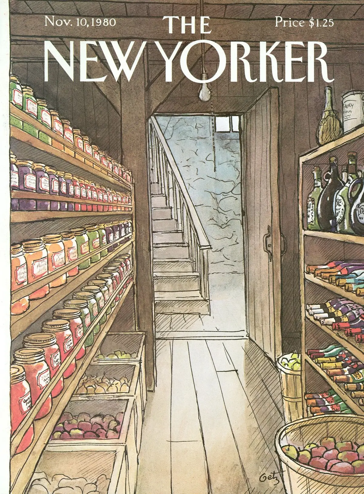 Обложка The New Yorker, 10 ноября 1980, художник Артур Гетц