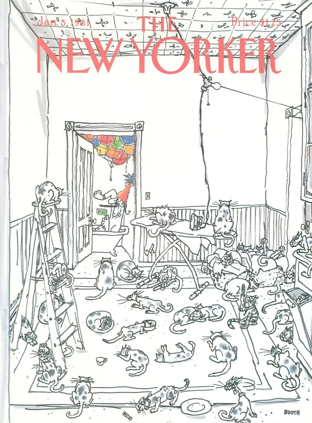 Обложка The New Yorker, 5 января 1981, художник Джордж Бут