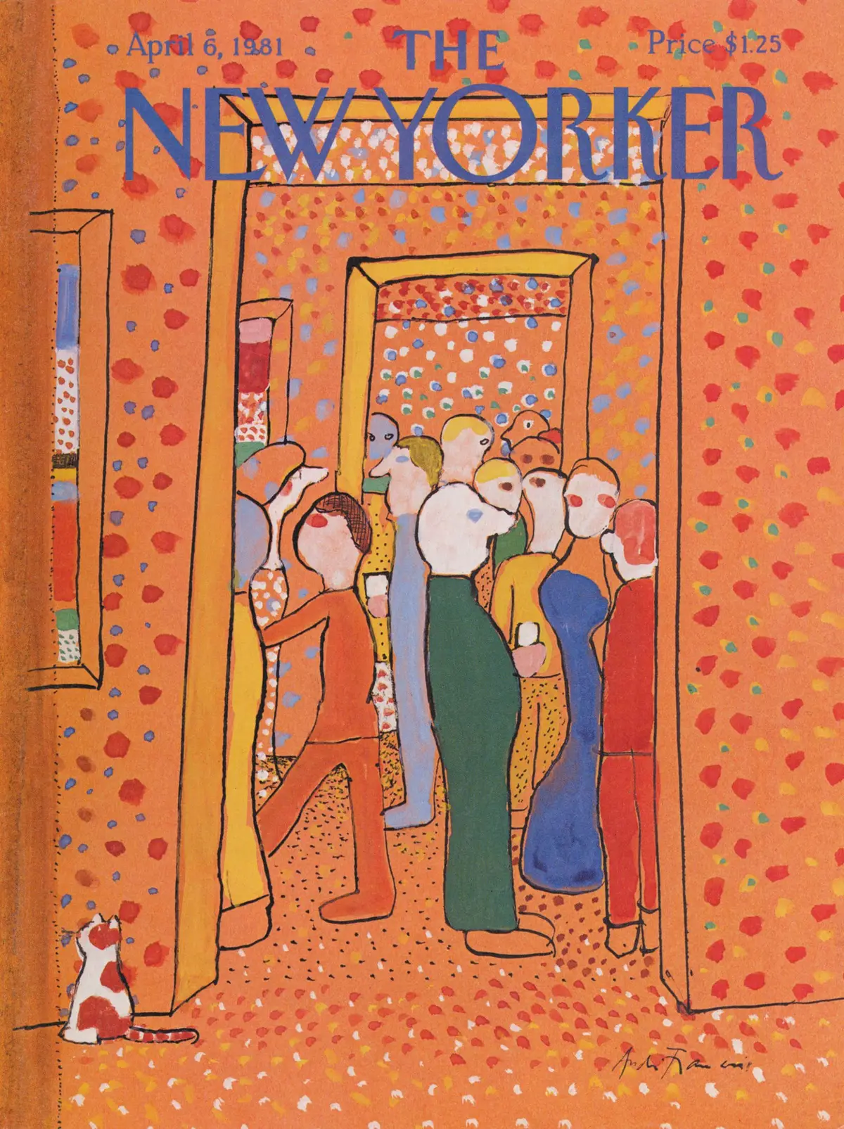 Обложка The New Yorker, 6 апреля 1981, художник Андре Франсуа