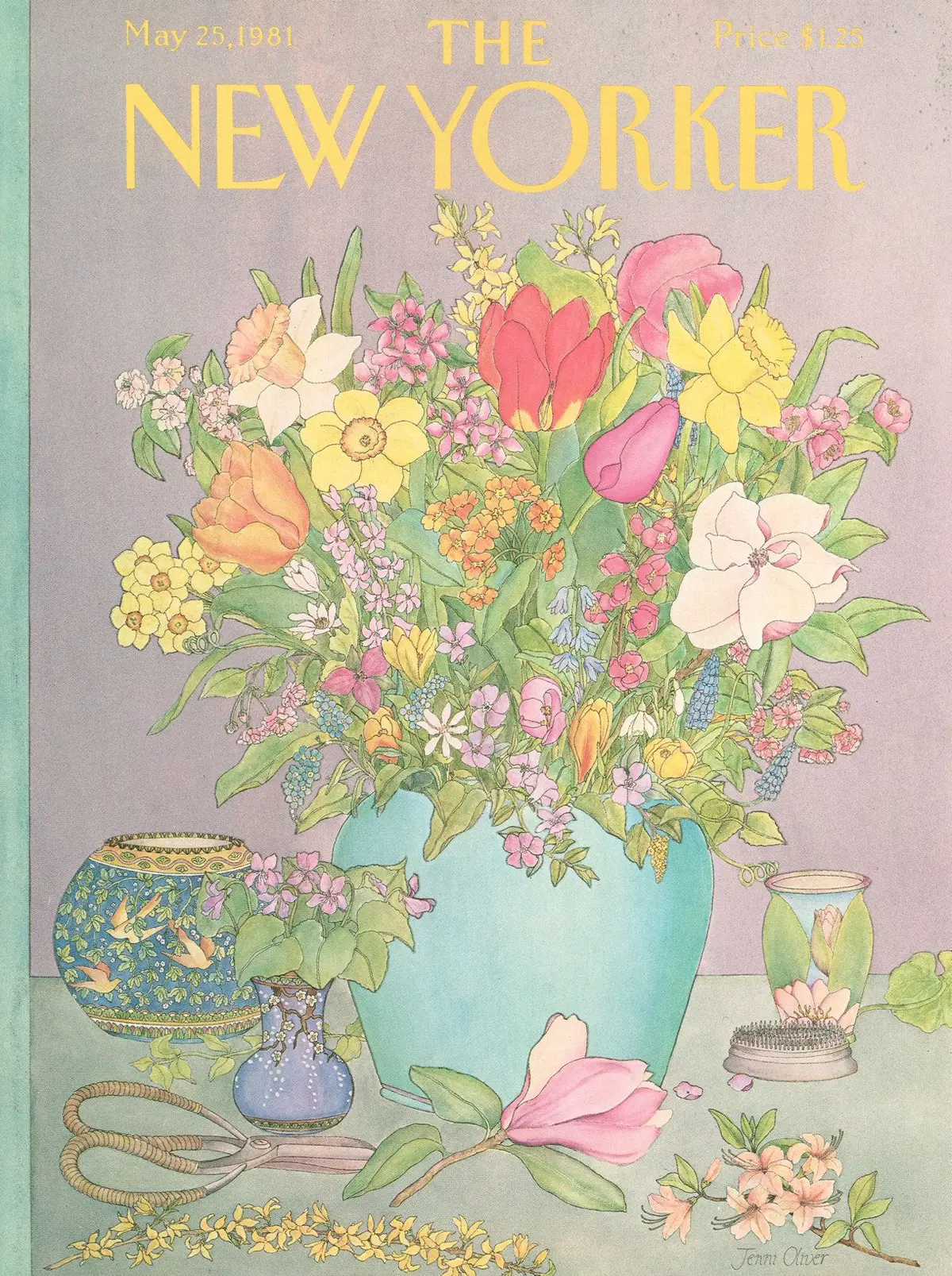 Обложка The New Yorker, 25 мая 1981, художник Дженни Оливер