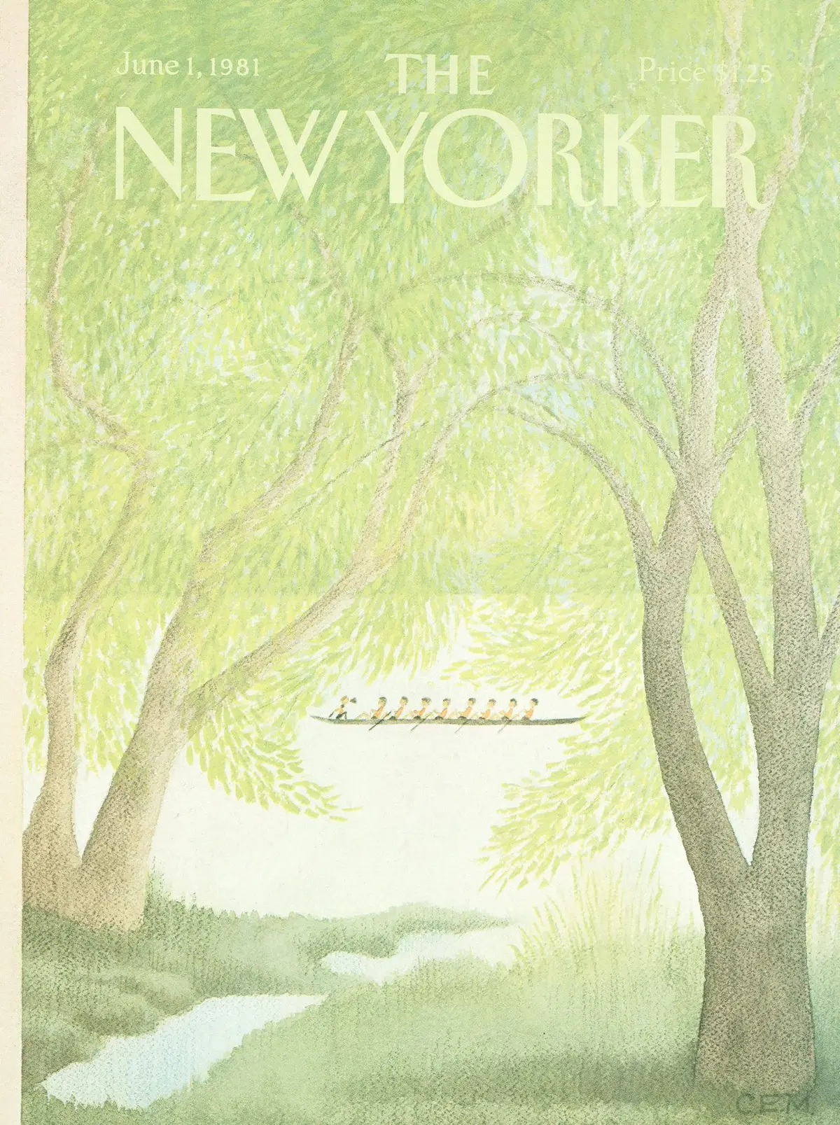 Обложка The New Yorker, 1 июня 1981, художник Чарльз Э. Мартин