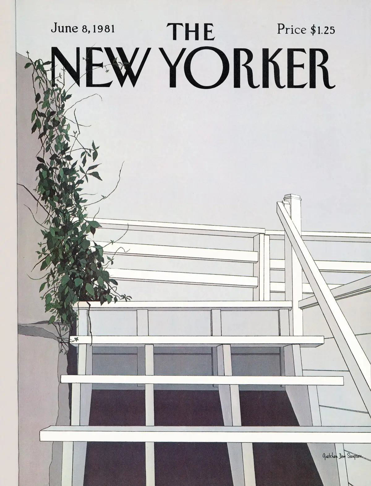 Обложка The New Yorker, 8 июня 1981, художник Гретхен Доу Симпсон