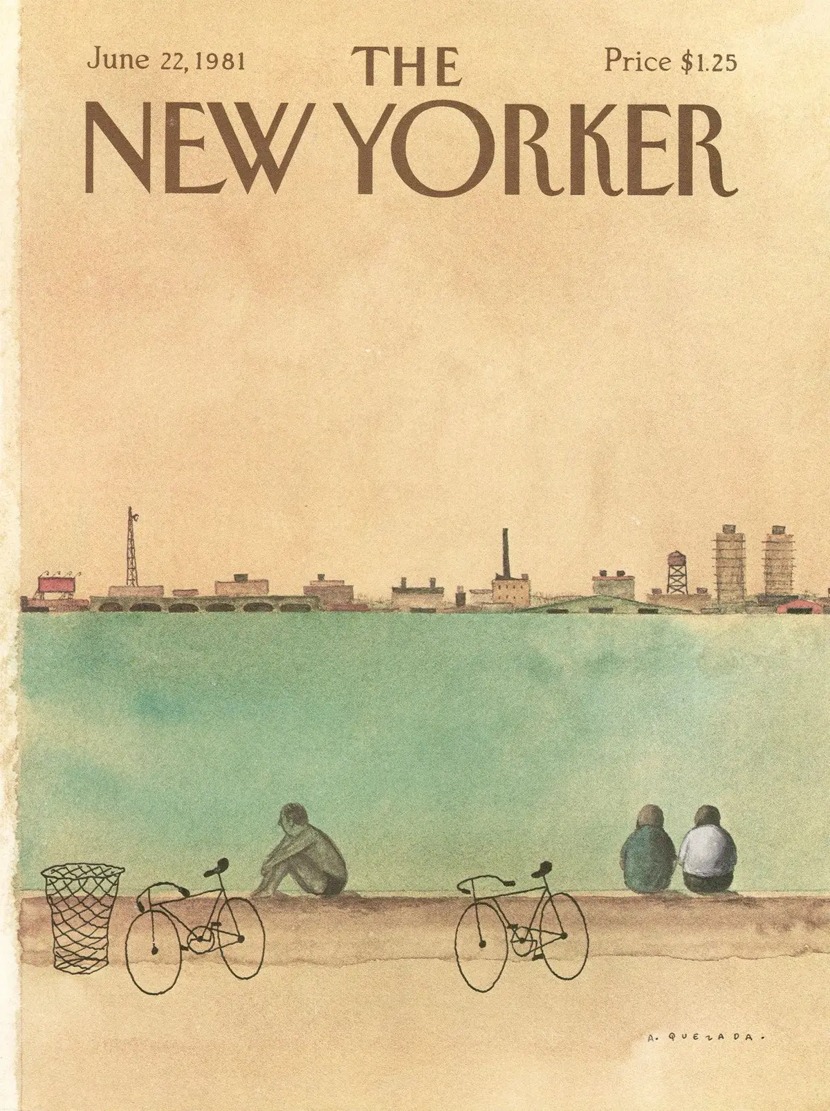 Обложка The New Yorker, 22 июня 1981, художник Абель Кесада