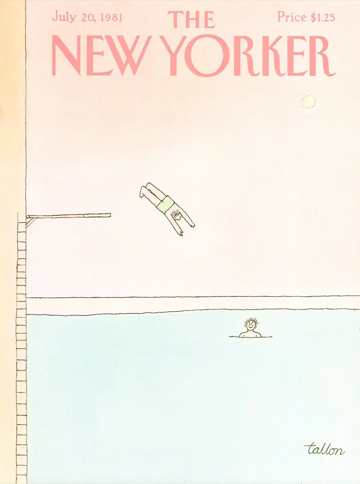 Обложка The New Yorker, 20 июля 1981, художник Роберт Таллон