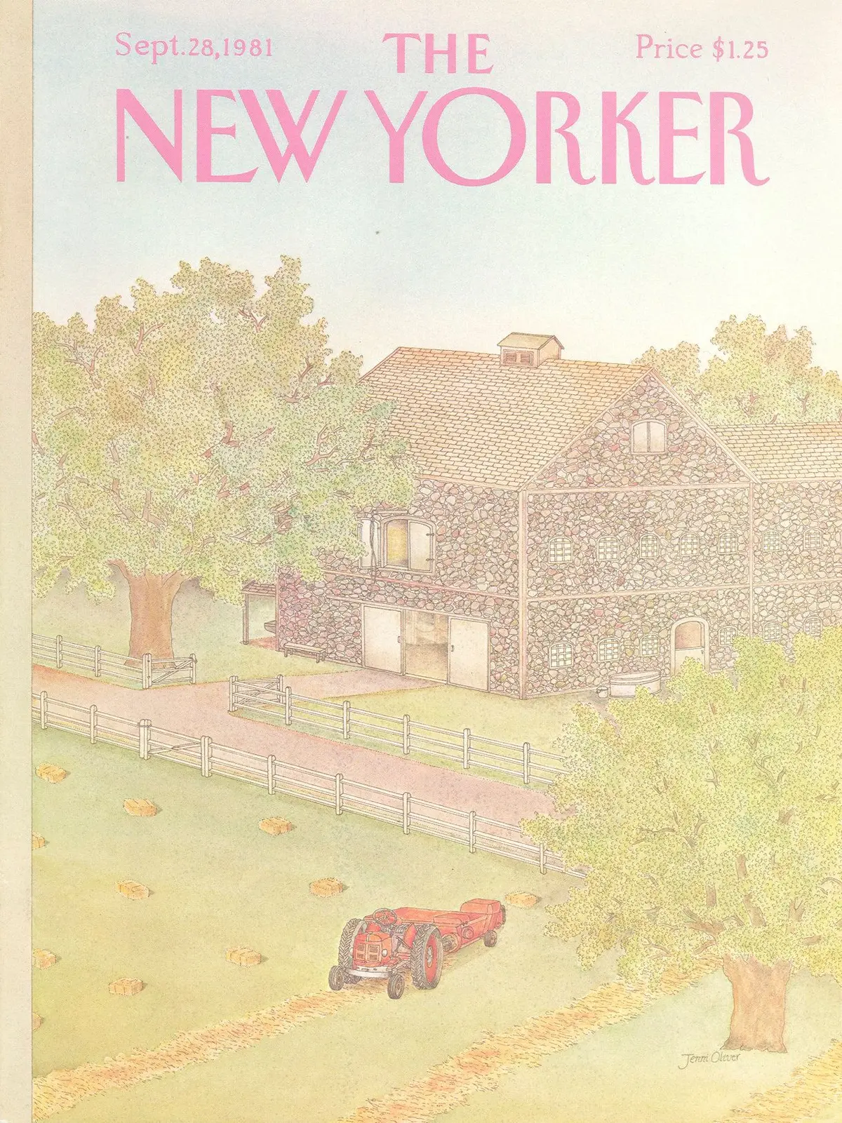 Обложка The New Yorker, 28 сентября 1981, художник Дженни Оливер