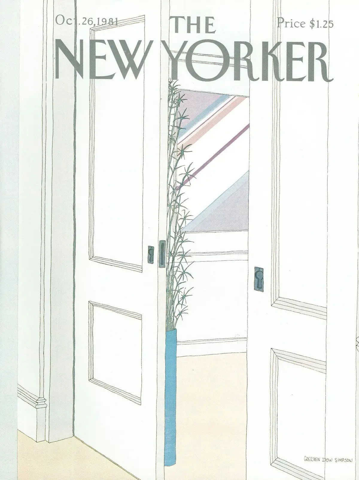 Обложка The New Yorker, 26 октября 1981, художник Гретхен Доу Симпсон