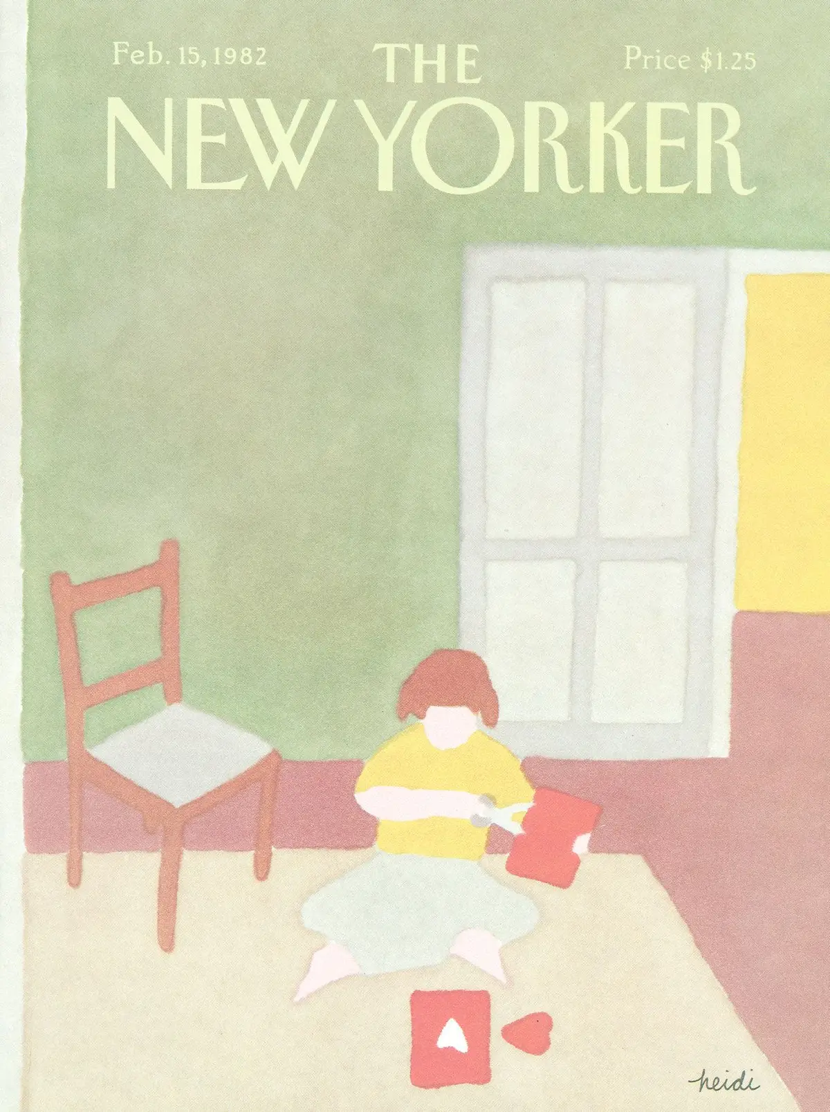 Обложка The New Yorker, 15 февраля 1982, художник Хайди Гённель