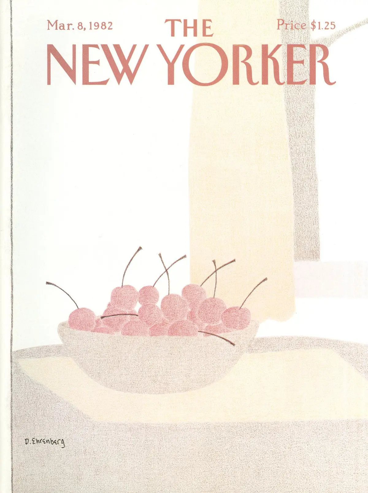 Обложка The New Yorker, 8 марта 1982, художник Девера Эренберг
