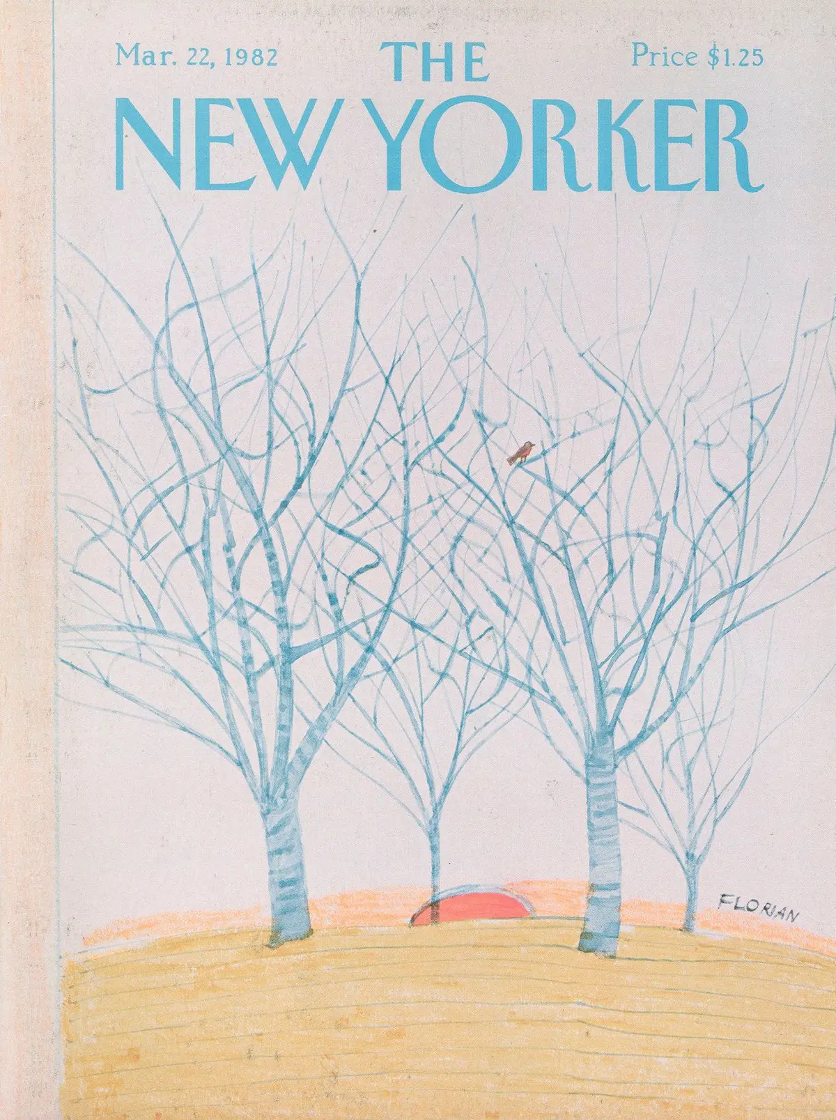 Обложка The New Yorker, 22 марта 1982, художник Дуглас Флориан
