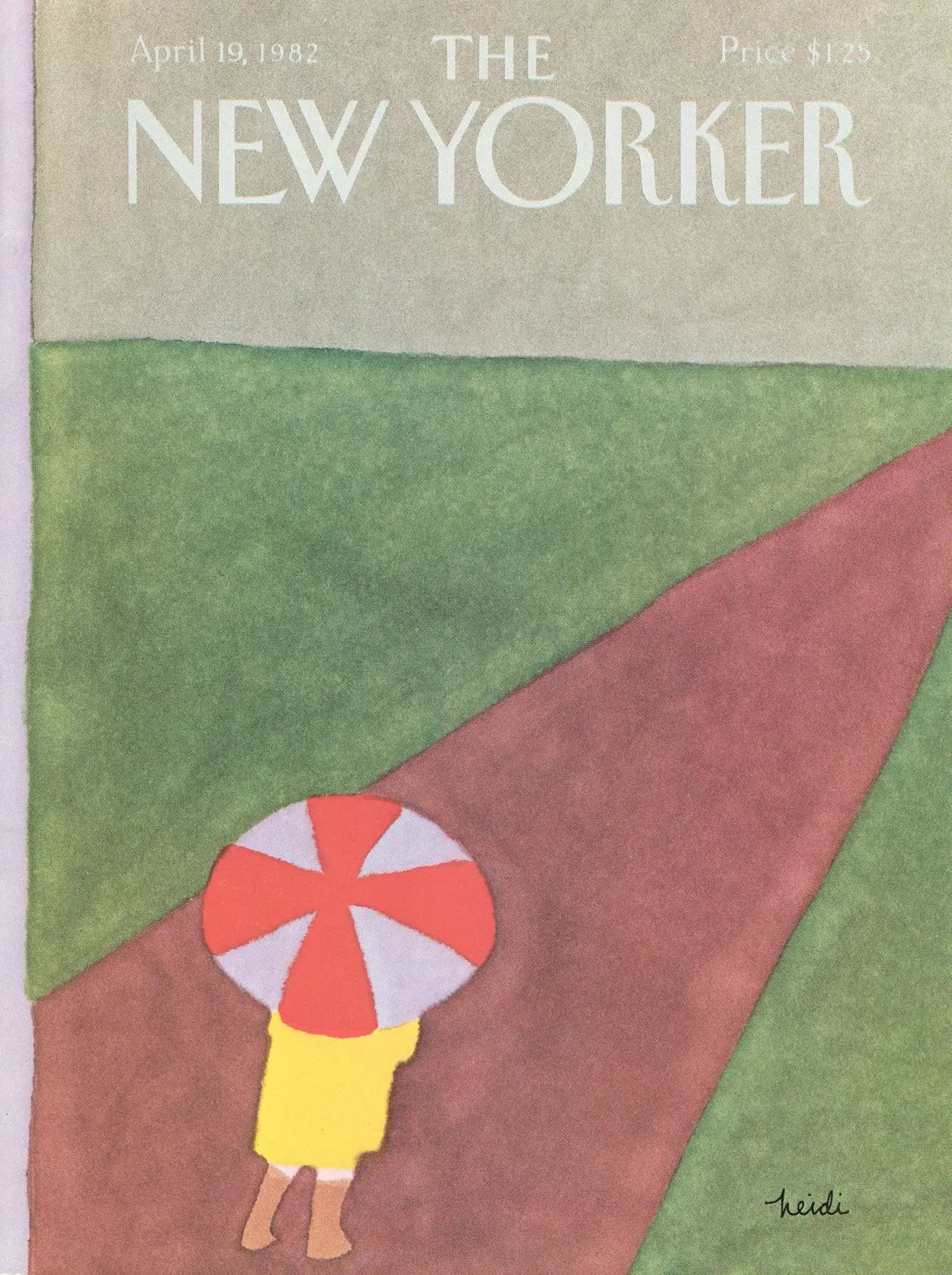 Обложка The New Yorker, 19 апреля 1982, художник Хайди Гённель