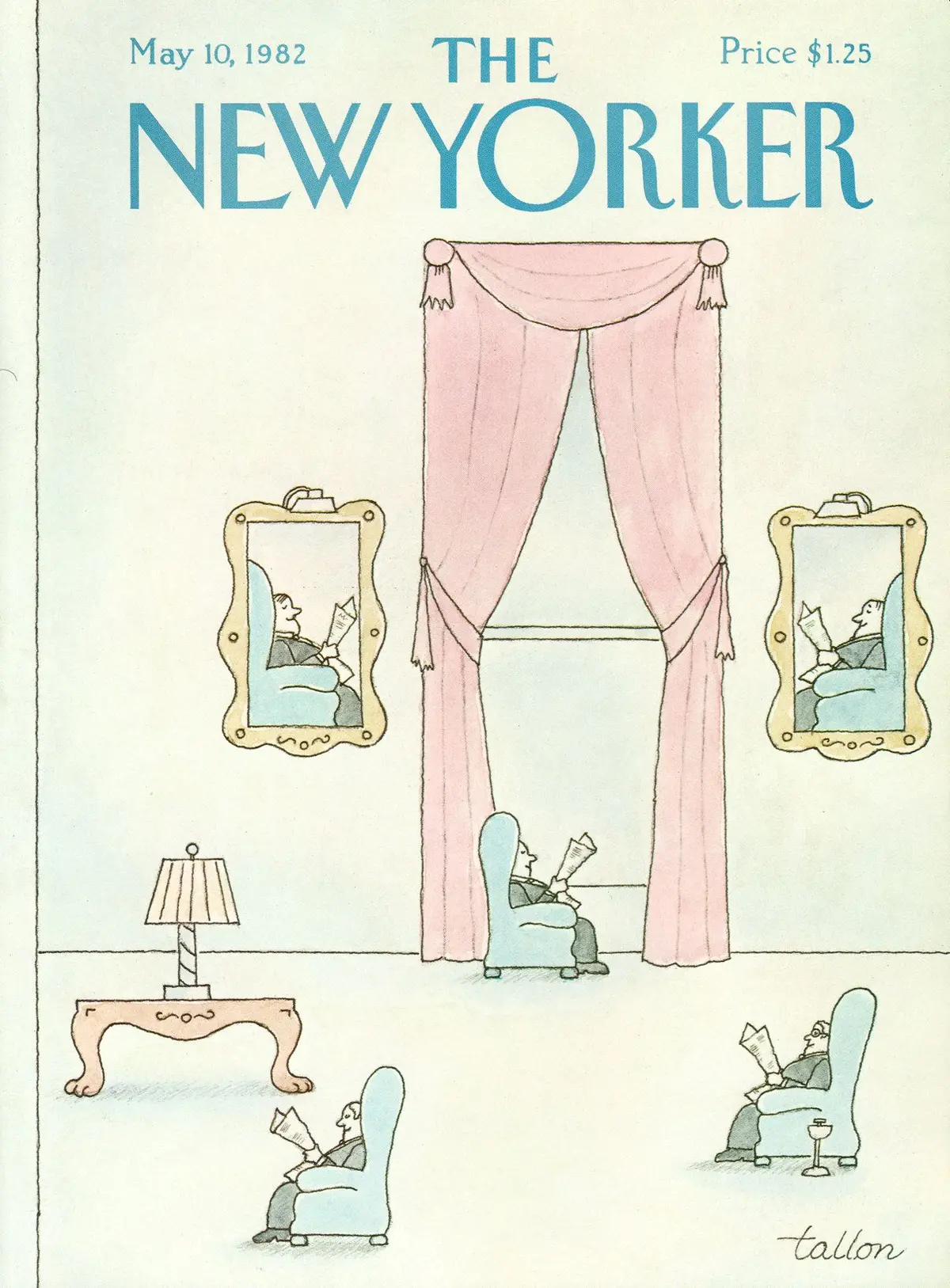 Обложка The New Yorker, 10 мая 1982, художник Роберт Таллон