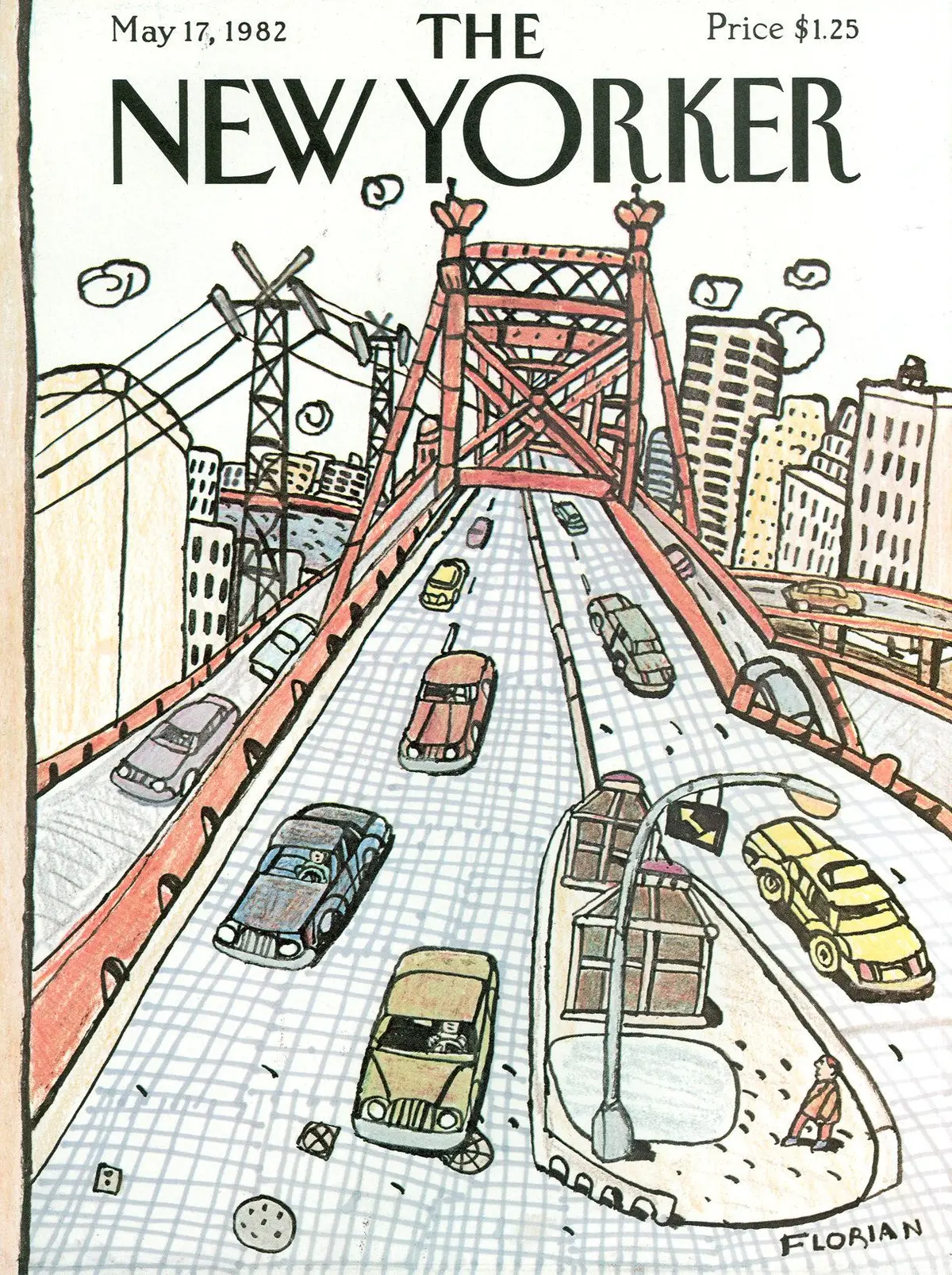 Обложка The New Yorker, 17 мая 1982, художник Дуглас Флориан