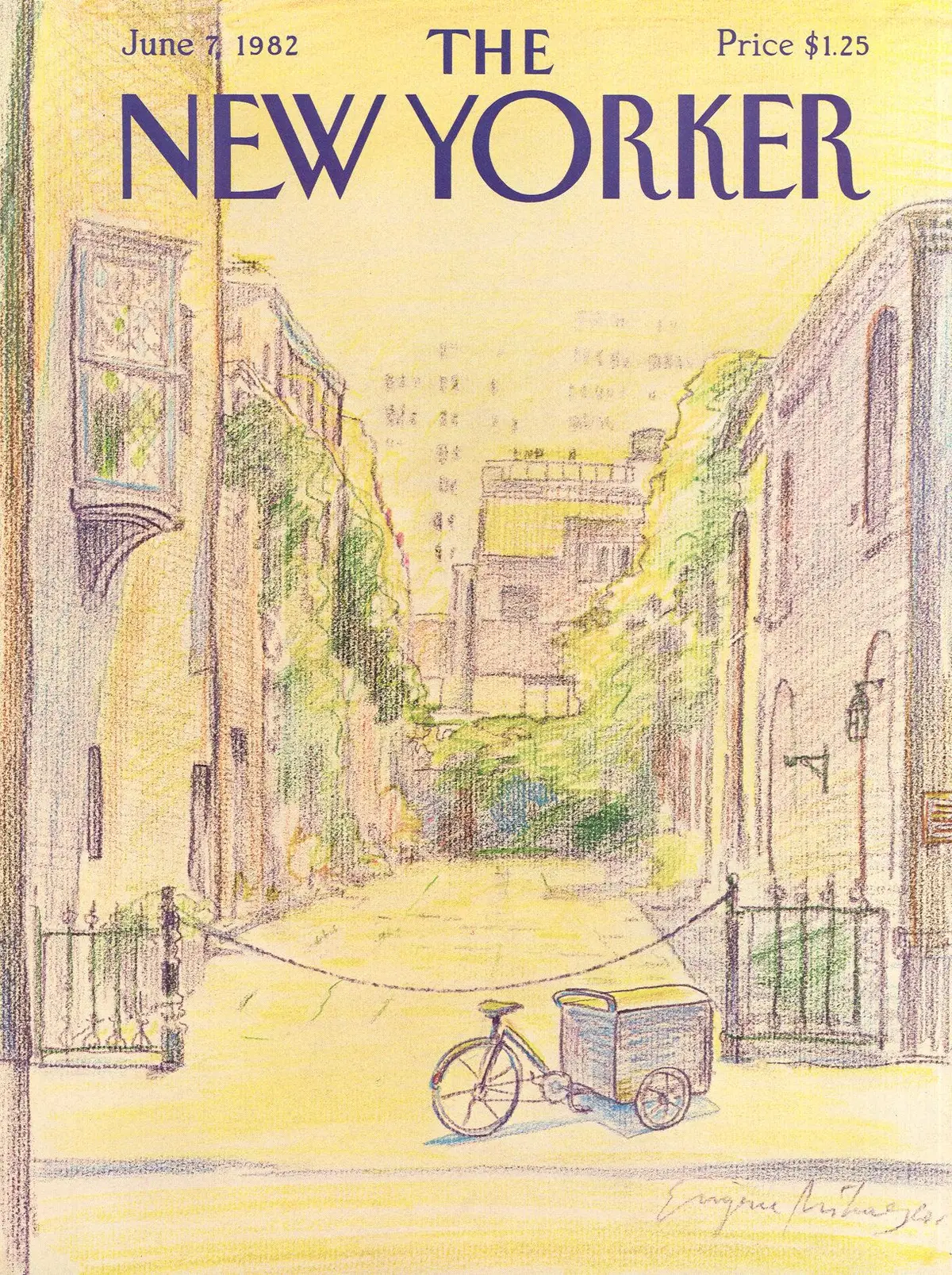 Обложка The New Yorker, 7 июня 1982, художник Эжен Михаеско