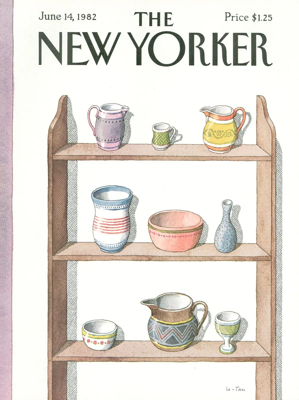 Обложка The New Yorker, 14 июня 1982, художник Пьер Ле-Тан