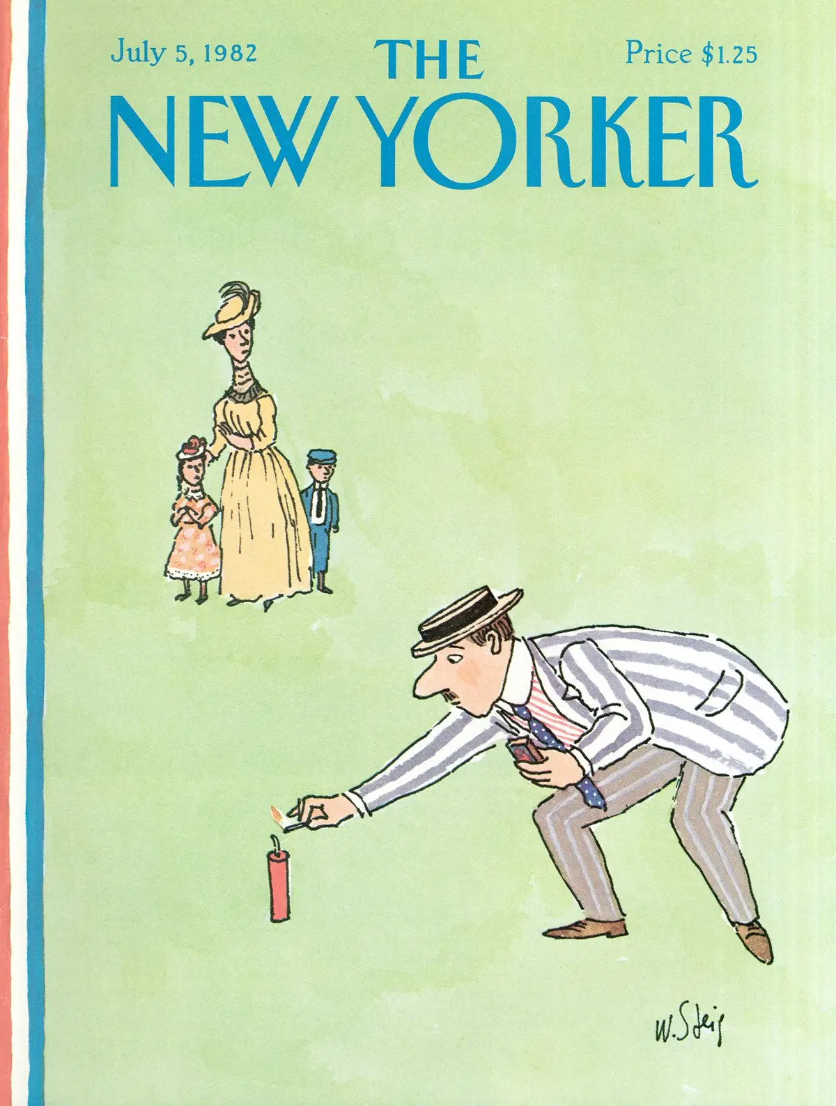Обложка The New Yorker, 5 июля 1982, художник Уильям Стейг