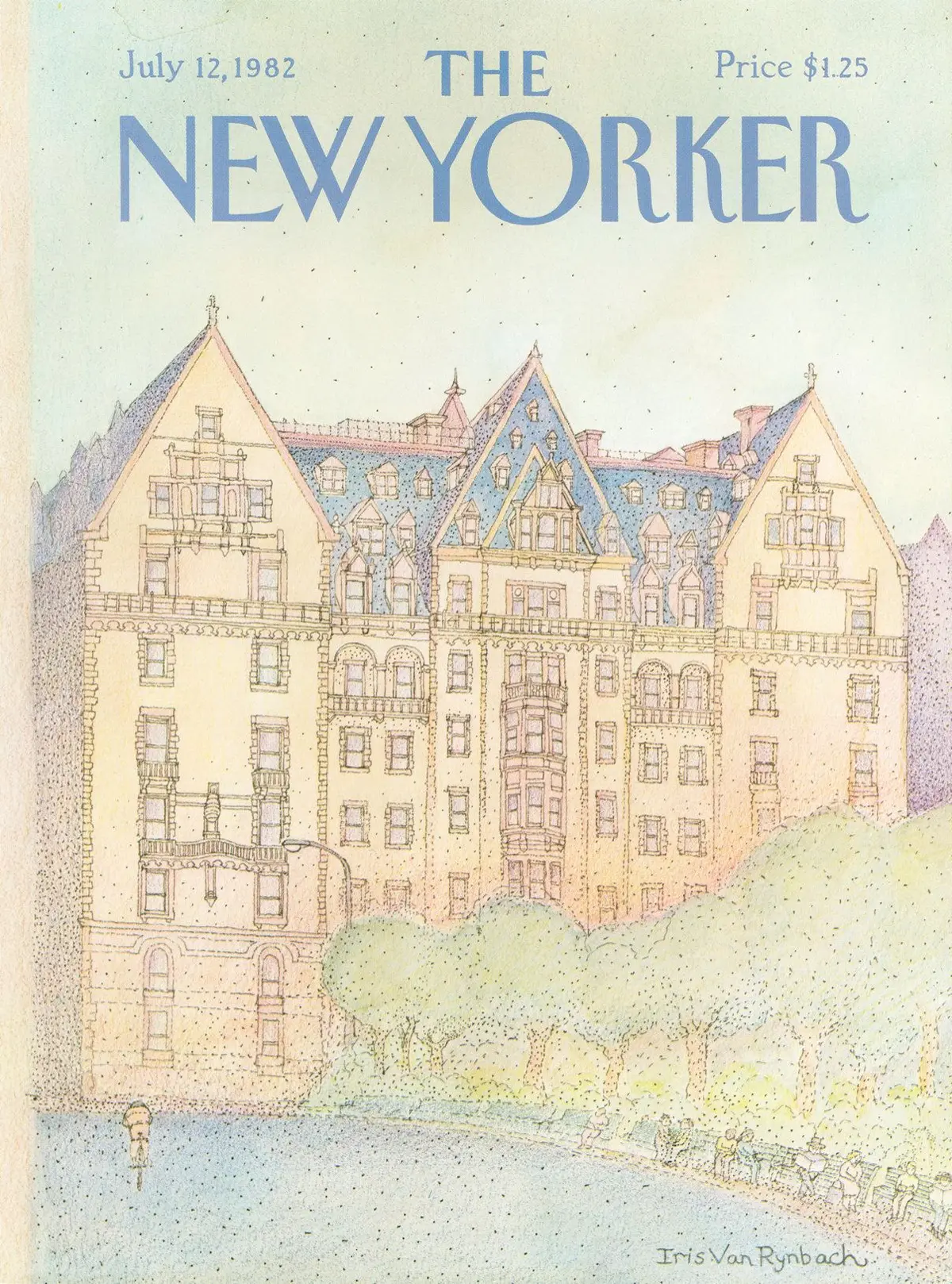 Обложка The New Yorker, 12 июля 1982, художник Айрис Ван Райнбах