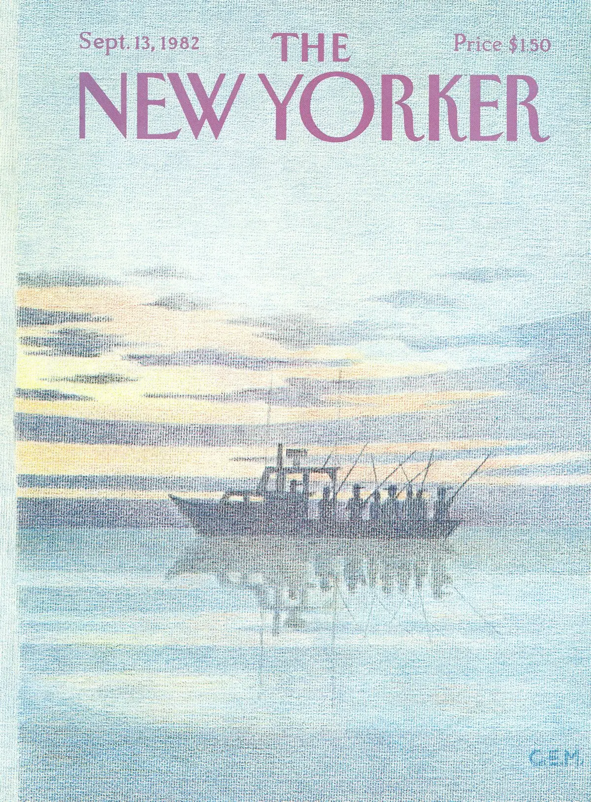 Обложка The New Yorker, 13 сентября 1982, художник Чарльз Э. Мартин