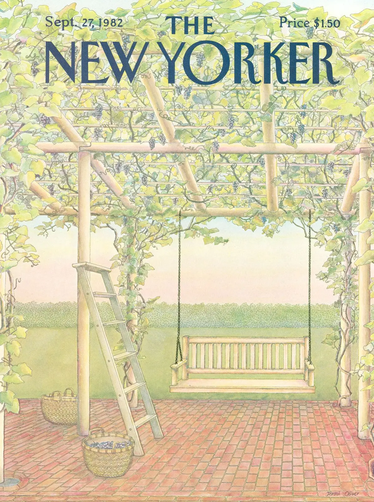 Обложка The New Yorker, 27 сентября 1982, художник Дженни Оливер