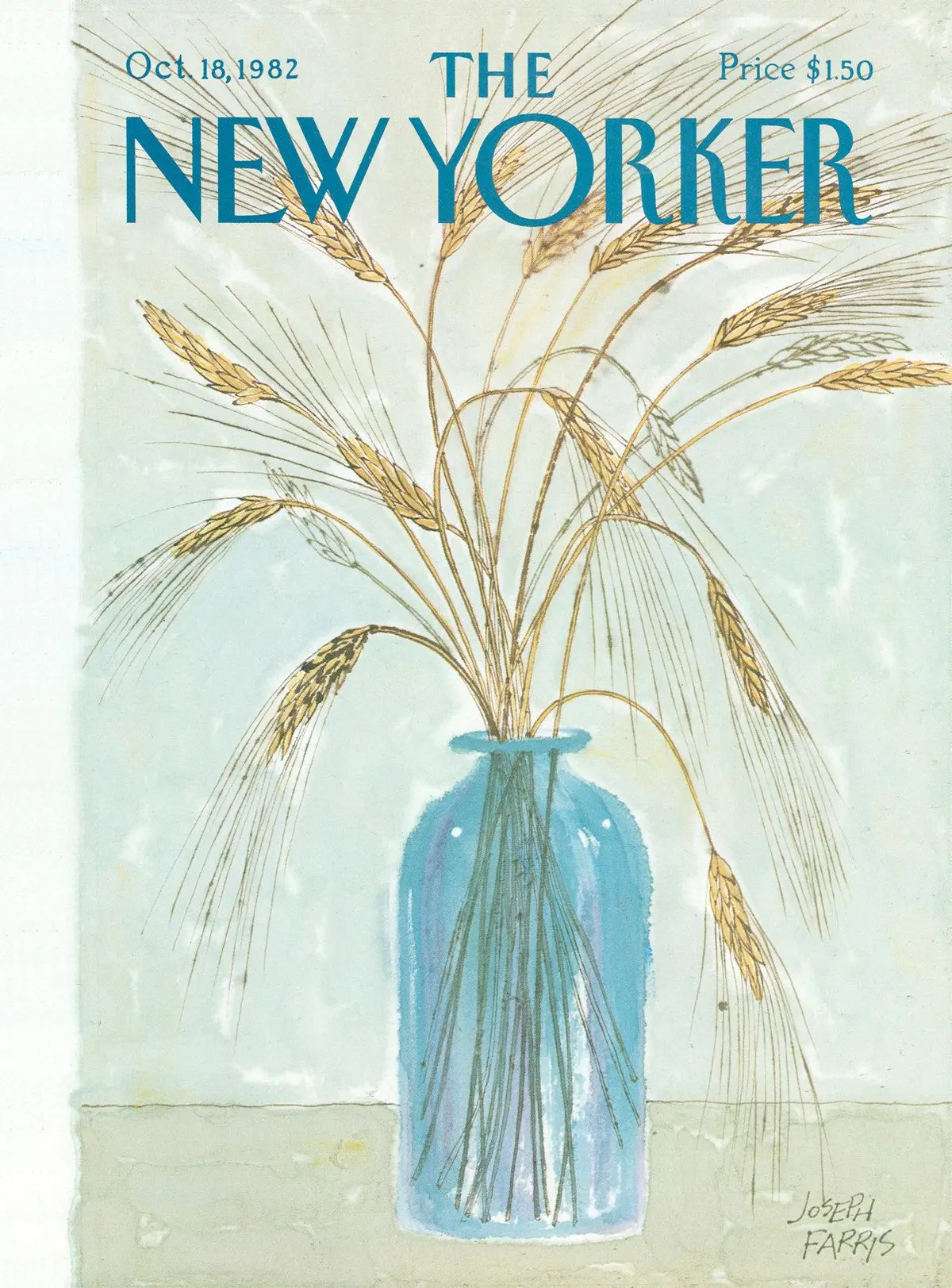 Обложка The New Yorker, 18 октября 1982, художник Джозеф Фаррис