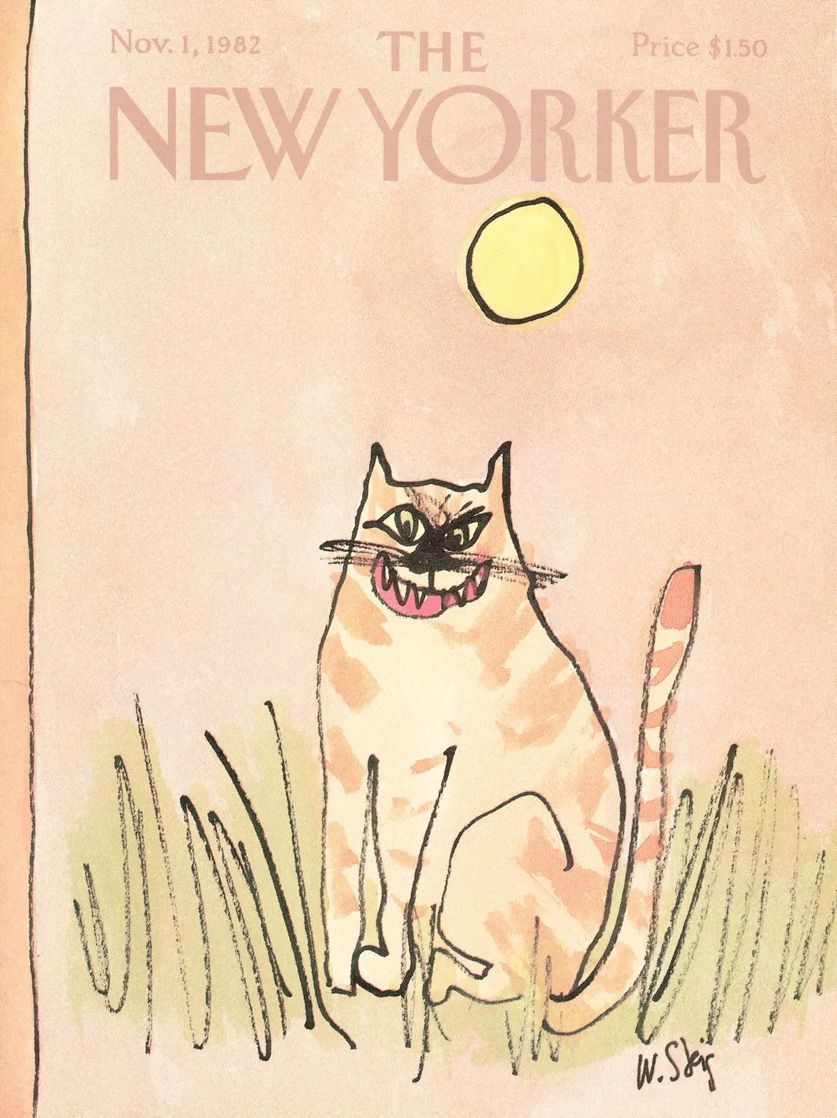 Обложка The New Yorker, 1 ноября 1982, художник Уильям Стейг