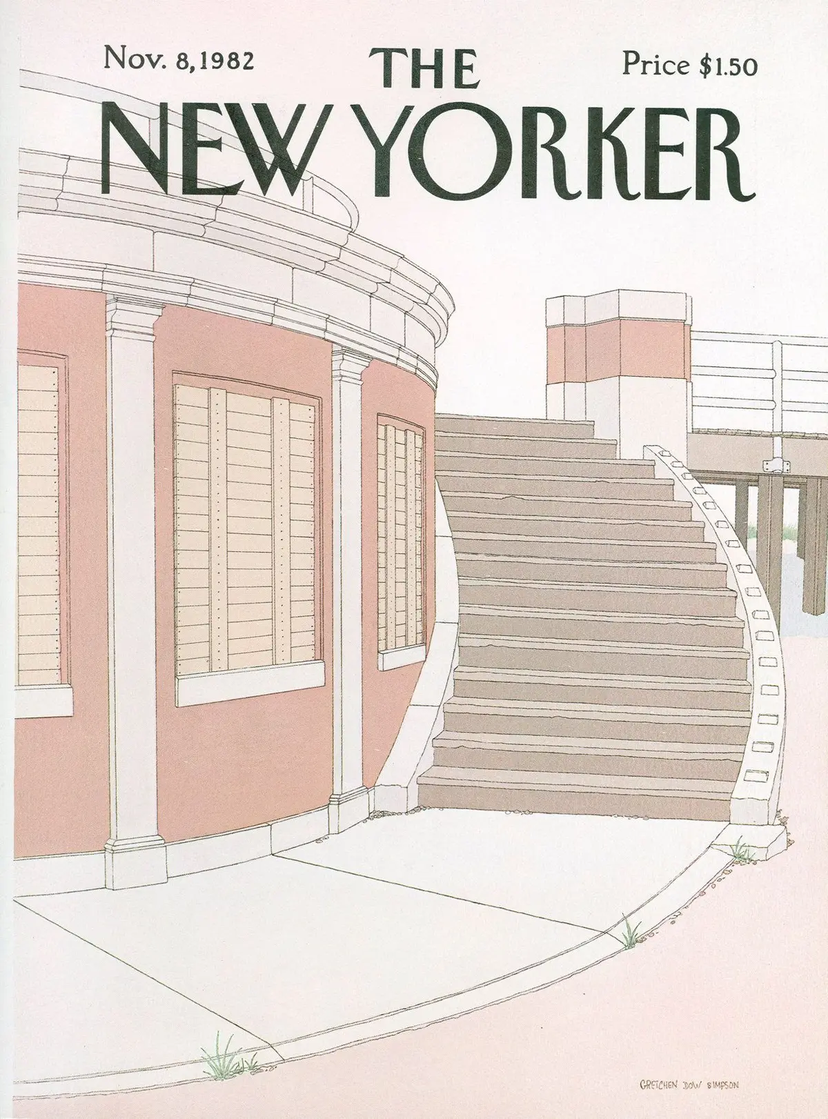 Обложка The New Yorker, 8 ноября 1982, художник Гретхен Доу Симпсон