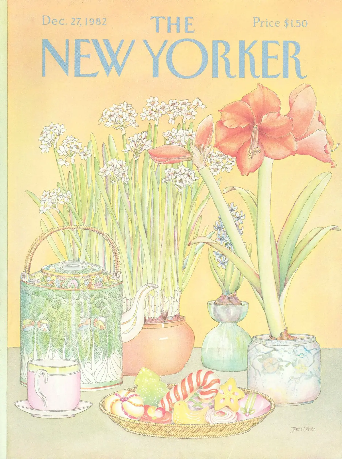Обложка The New Yorker, 27 декабря 1982, художник Дженни Оливер