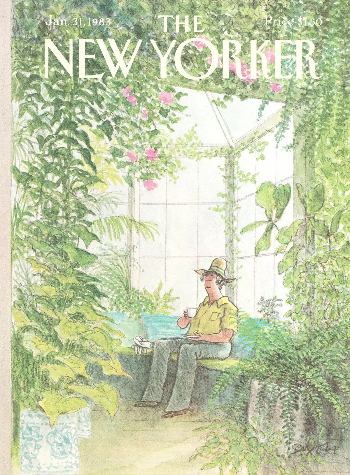 Обложка The New Yorker, 31 января 1983, художник Чарльз Саксон
