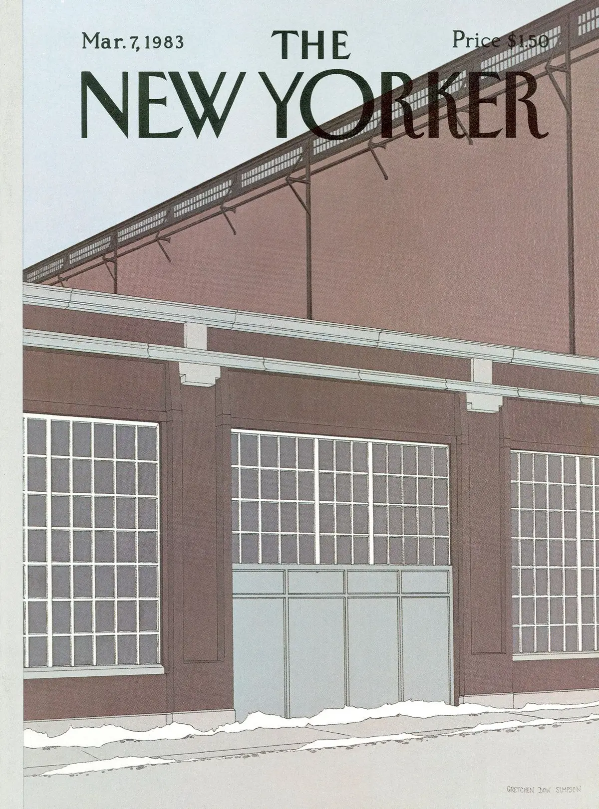 Обложка The New Yorker, 7 марта 1983, художник Гретхен Доу Симпсон