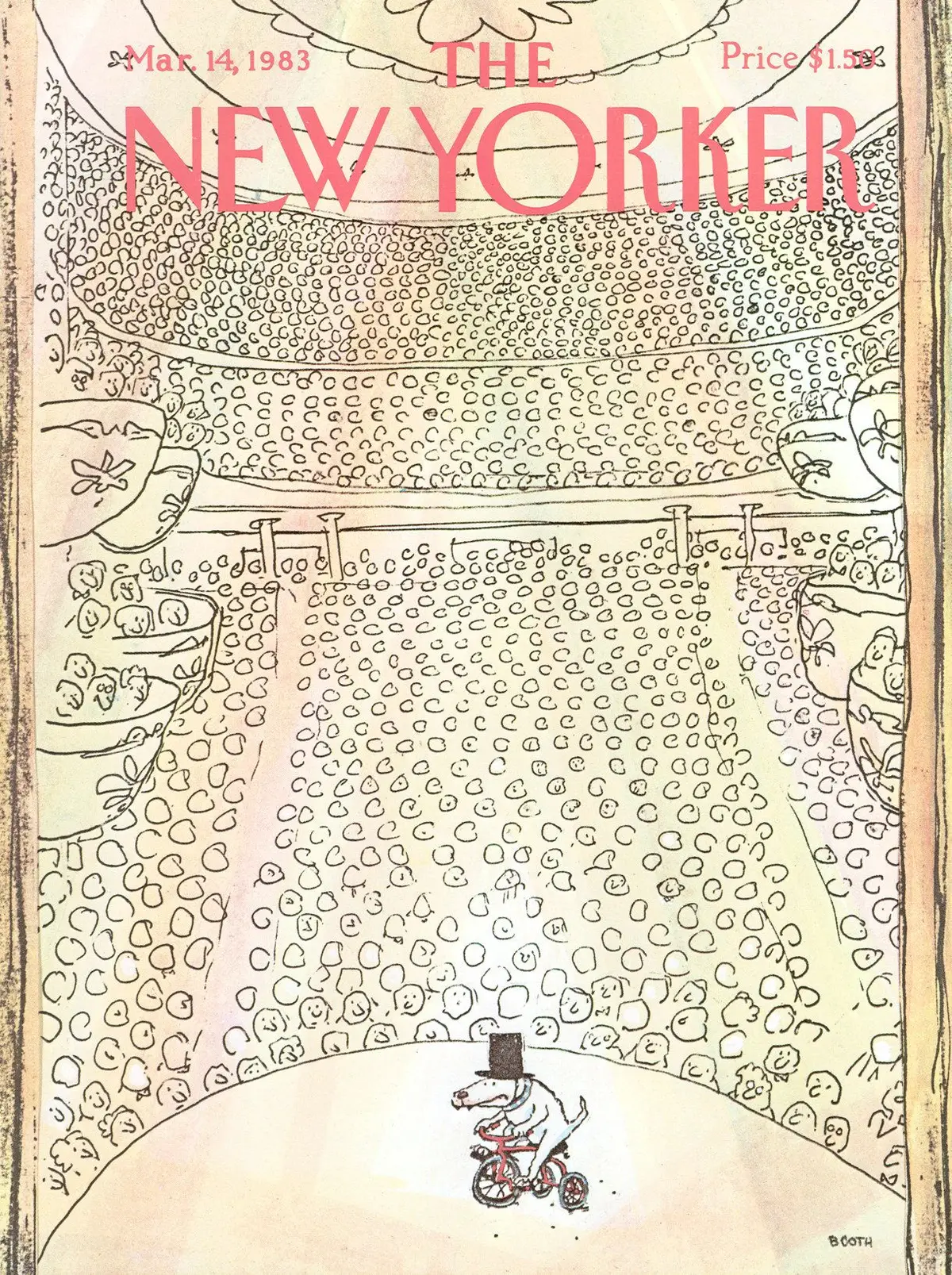 Обложка The New Yorker, 14 марта 1983, художник Джордж Бут