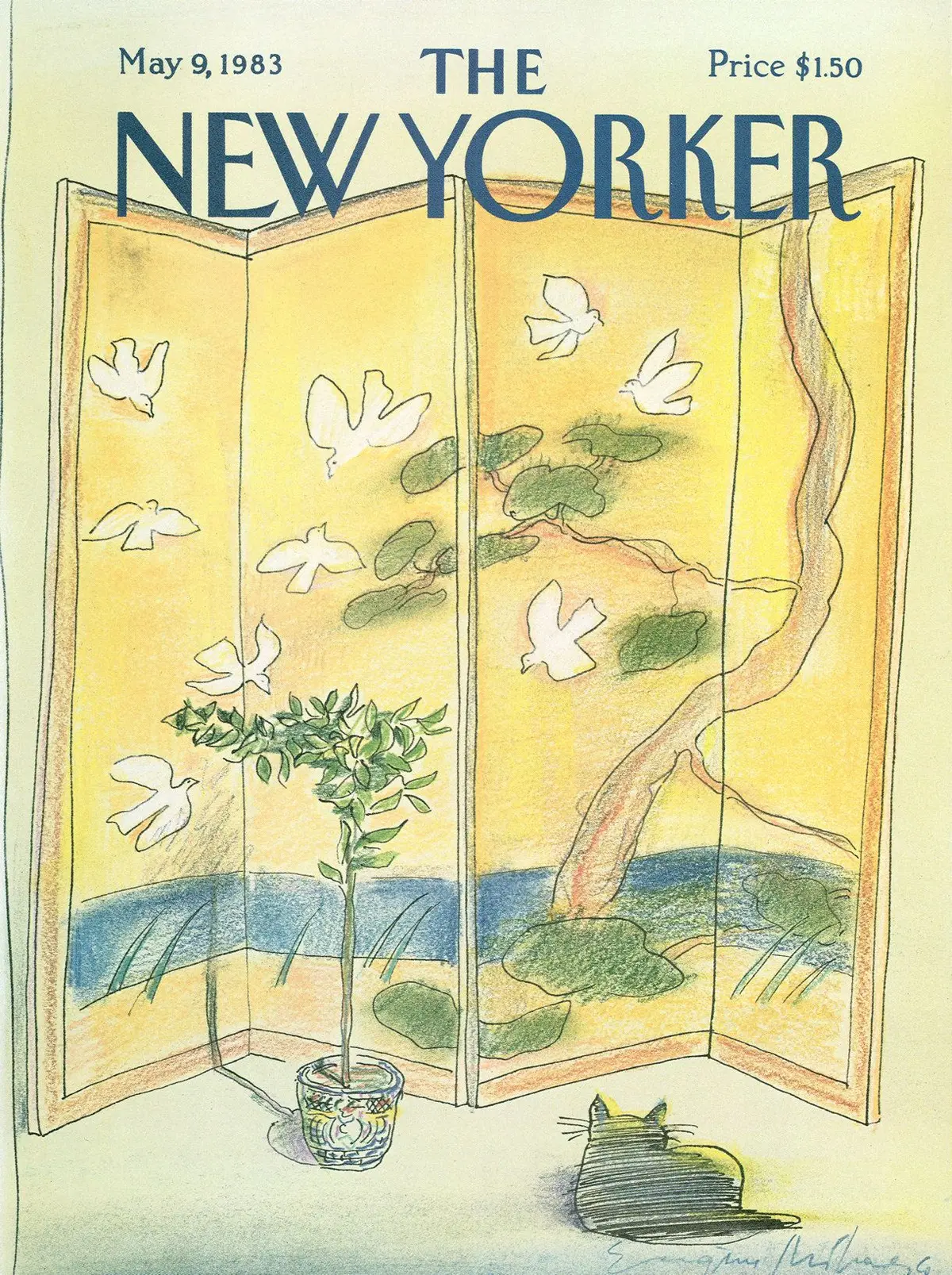 Обложка The New Yorker, 9 мая 1983, художник Эжен Михаеско